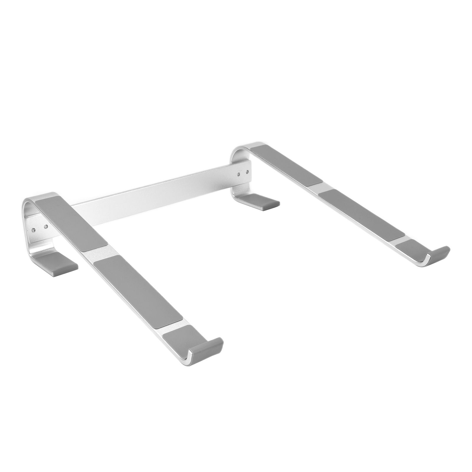 Universal Laptop Stand Heat Dissipation Aluminum Alloy Ergonomic Design Computer Riser Shelf Silver - Image 5