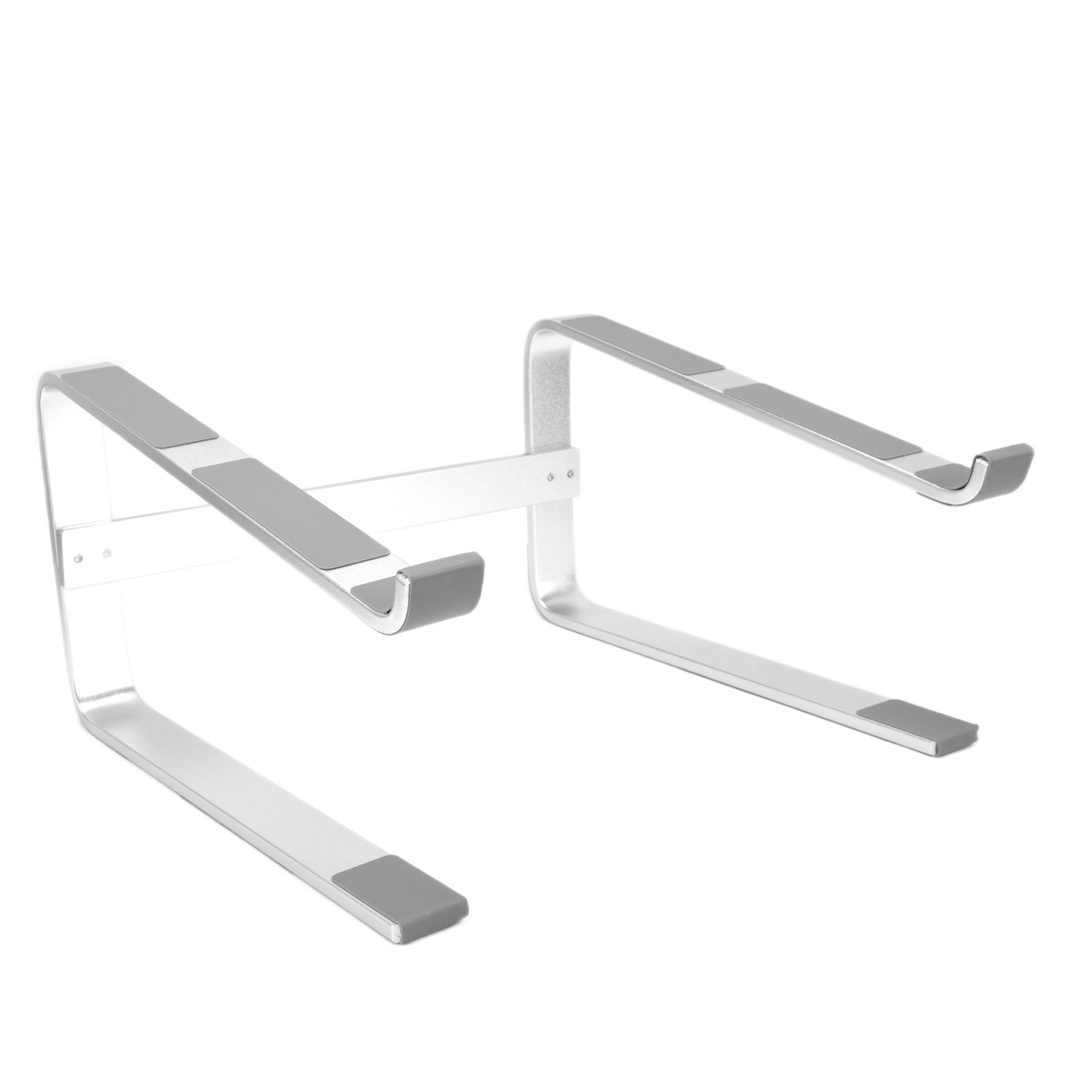 Desktop Laptop Stand Ergonomic Aluminum Alloy Laptop PC Computer Riser Cooling Shelf for Home Office Silver - Image 4