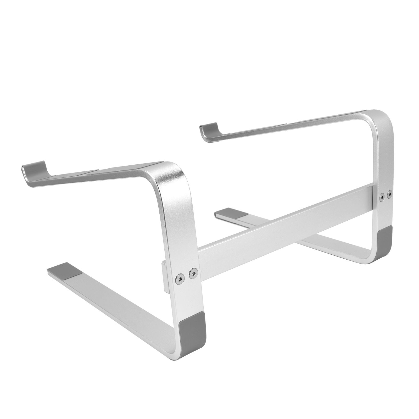 Desktop Laptop Stand Ergonomic Aluminum Alloy Laptop PC Computer Riser Cooling Shelf for Home Office Silver - Image 5