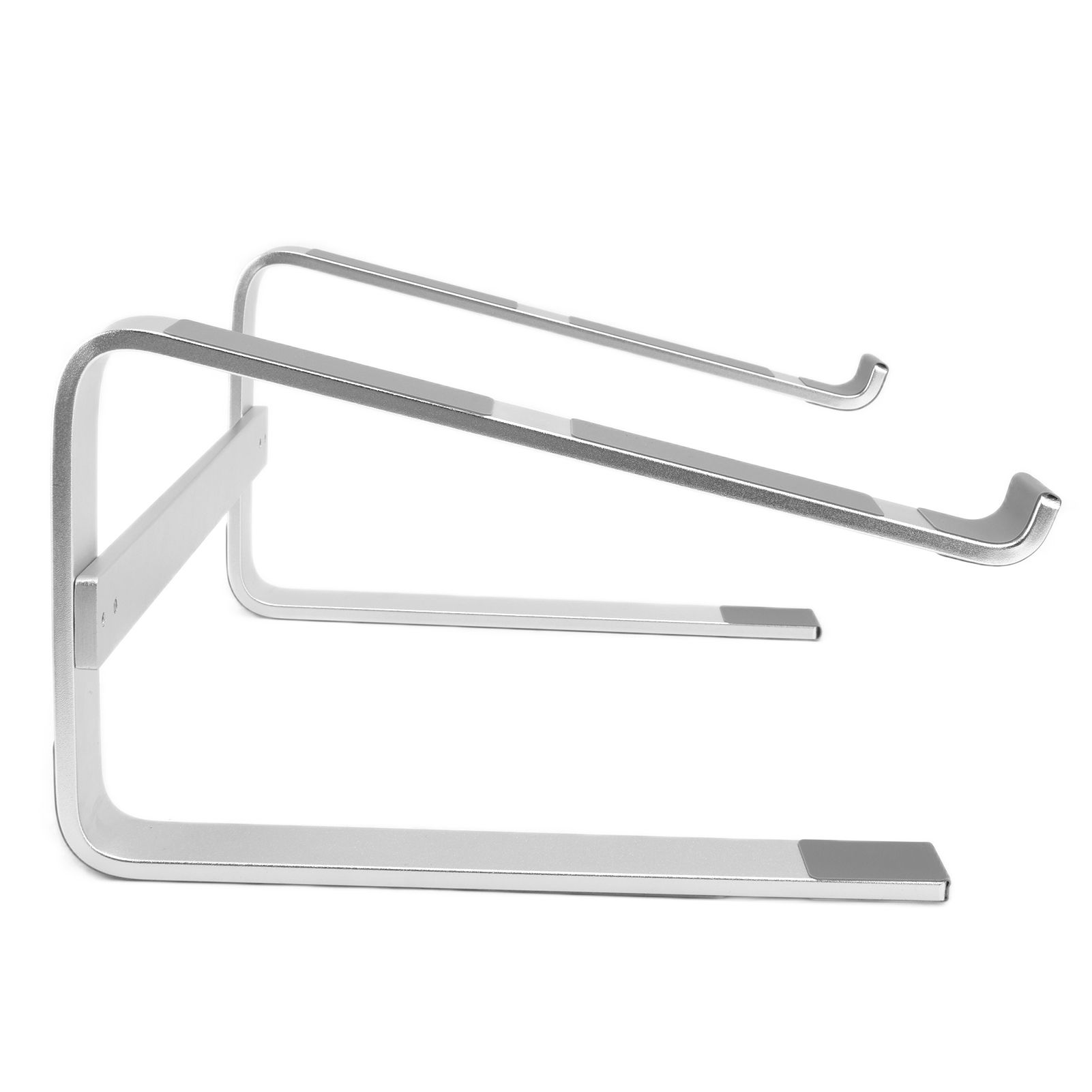 Desktop Laptop Stand Ergonomic Aluminum Alloy Laptop PC Computer Riser Cooling Shelf for Home Office Silver - Image 7