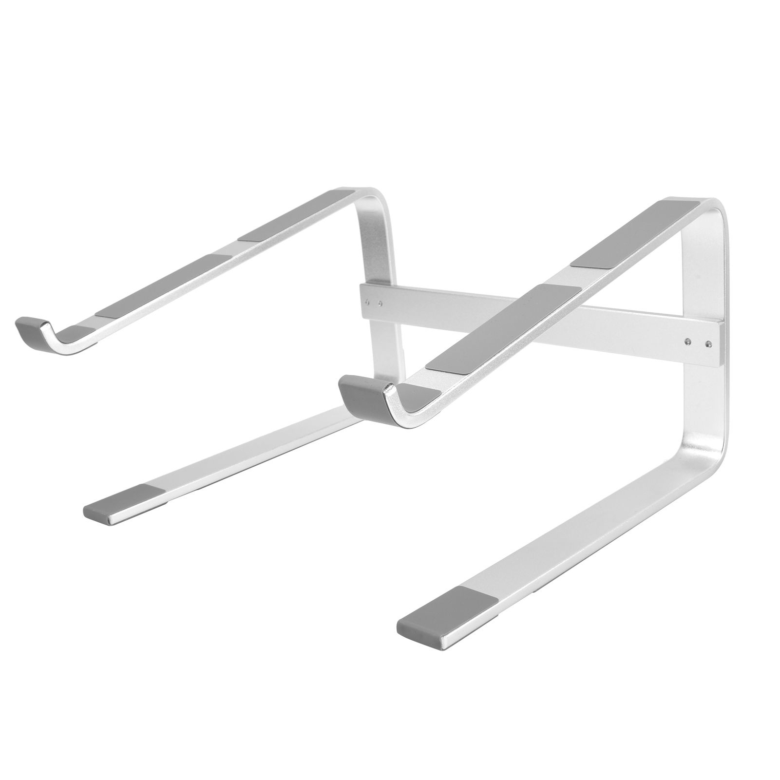 Desktop Laptop Stand Ergonomic Aluminum Alloy Laptop PC Computer Riser Cooling Shelf for Home Office Silver - Image 8
