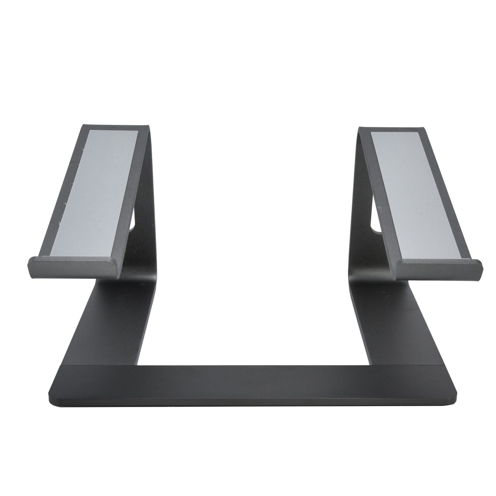 Aluminum Alloy Laptop Stand Portable Computer Stand Riser Desktop Metal Base Cooling Bracket Space Grey - Image 1