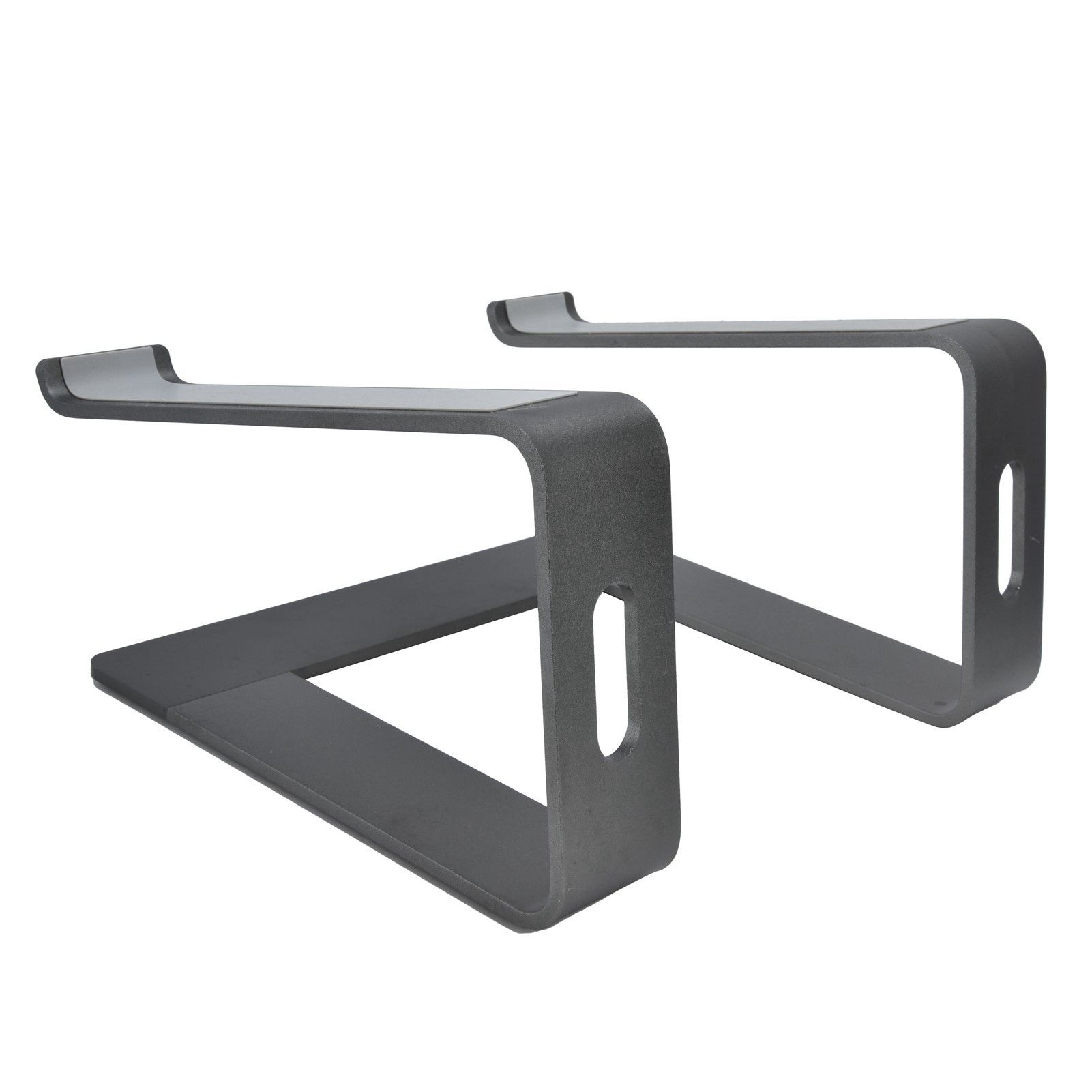 Aluminum Alloy Laptop Stand Portable Computer Stand Riser Desktop Metal Base Cooling Bracket Space Grey - Image 5