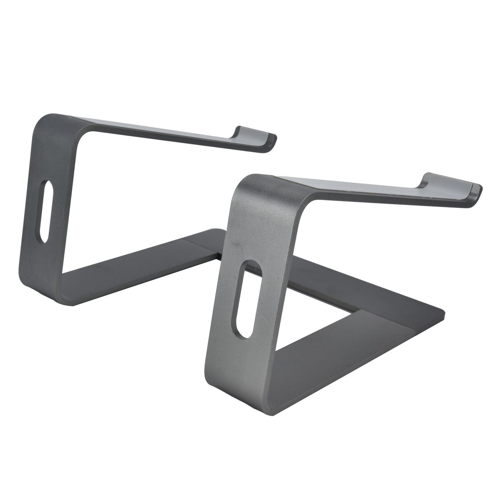 Aluminum Alloy Laptop Stand Portable Computer Stand Riser Desktop Metal Base Cooling Bracket Space Grey - Image 7