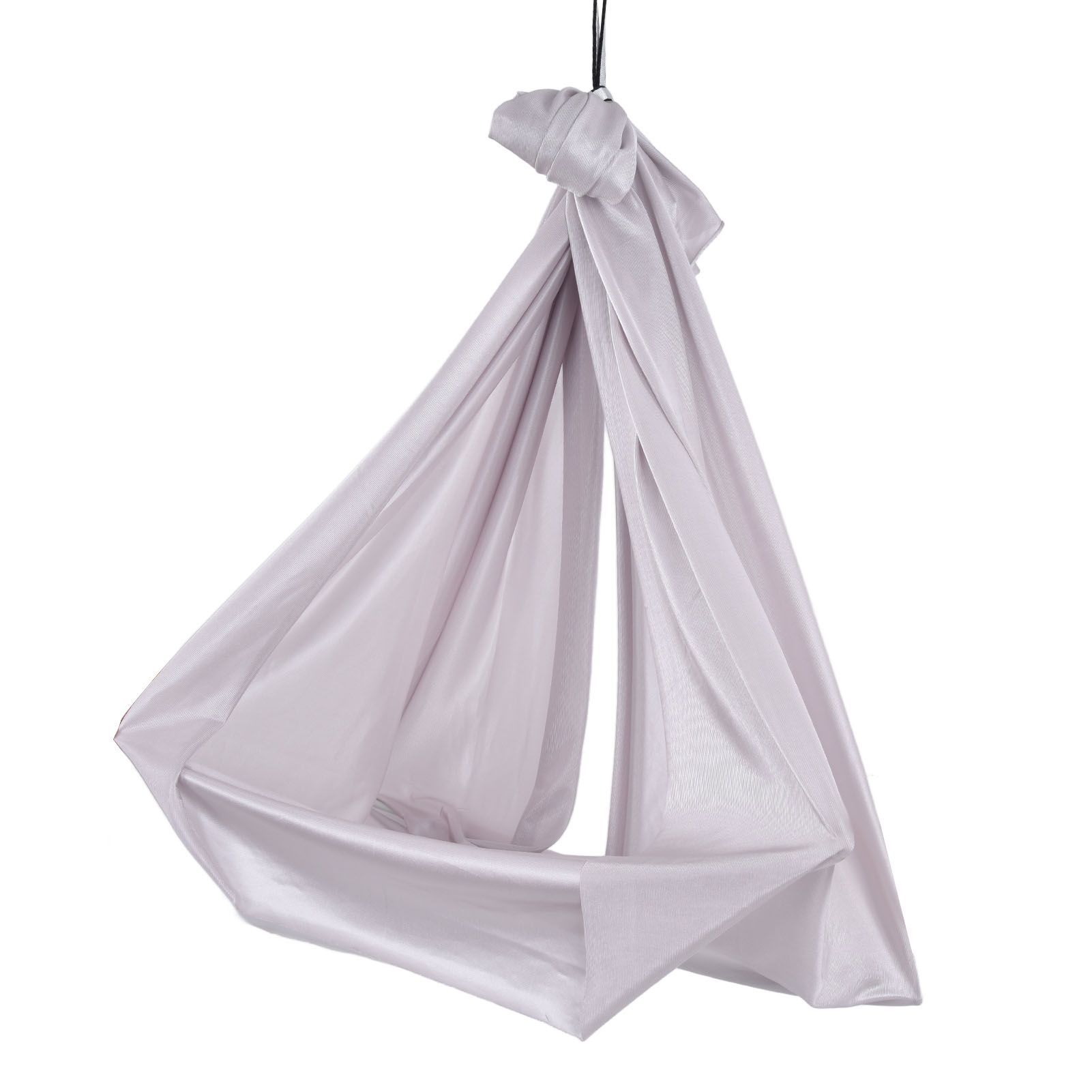 Aerial Yoga Hammock 1 X 2.8m Safe Breathable Relieve Pain Children's Elastic Hammock for Yoga Children UseGrey - Image 2