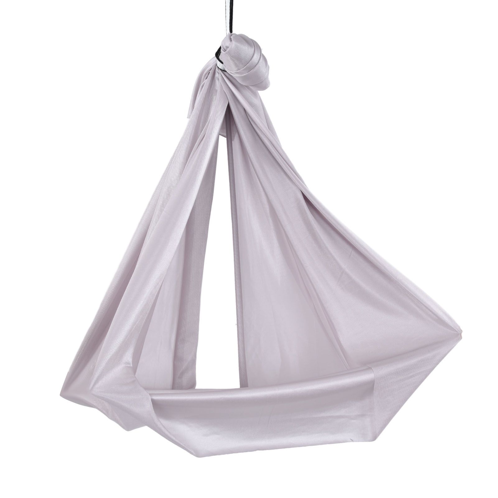 Aerial Yoga Hammock 1 X 2.8m Safe Breathable Relieve Pain Children's Elastic Hammock for Yoga Children UseGrey - Image 3