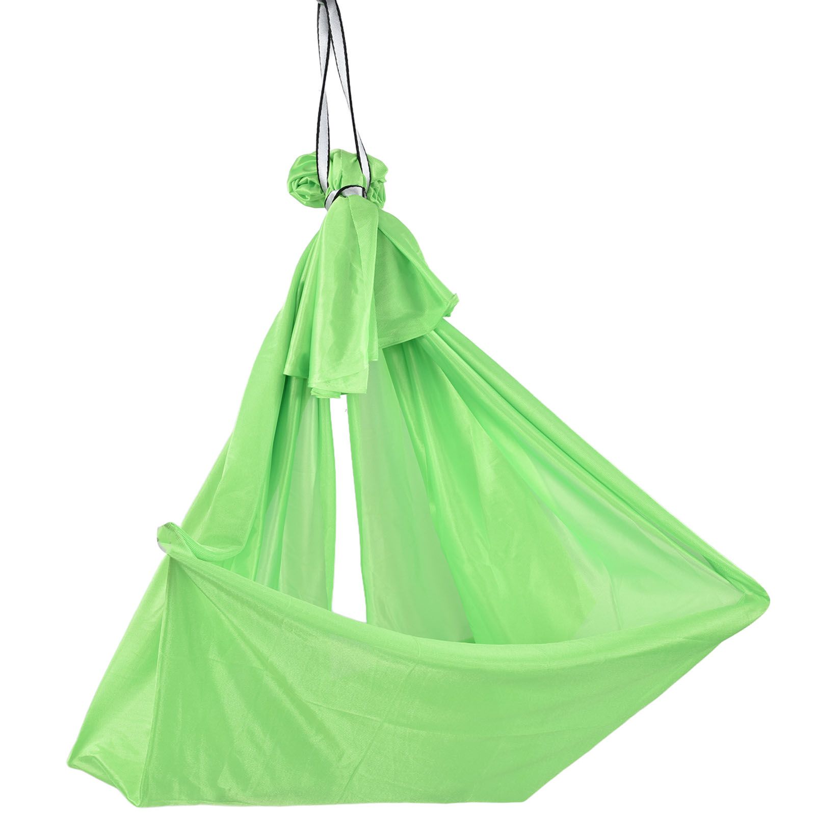 Aerial Yoga Hammock 1 X 2.8m Safe Breathable Relieve Pain Children's Elastic Hammock for Yoga Children UseGreen - Image 3