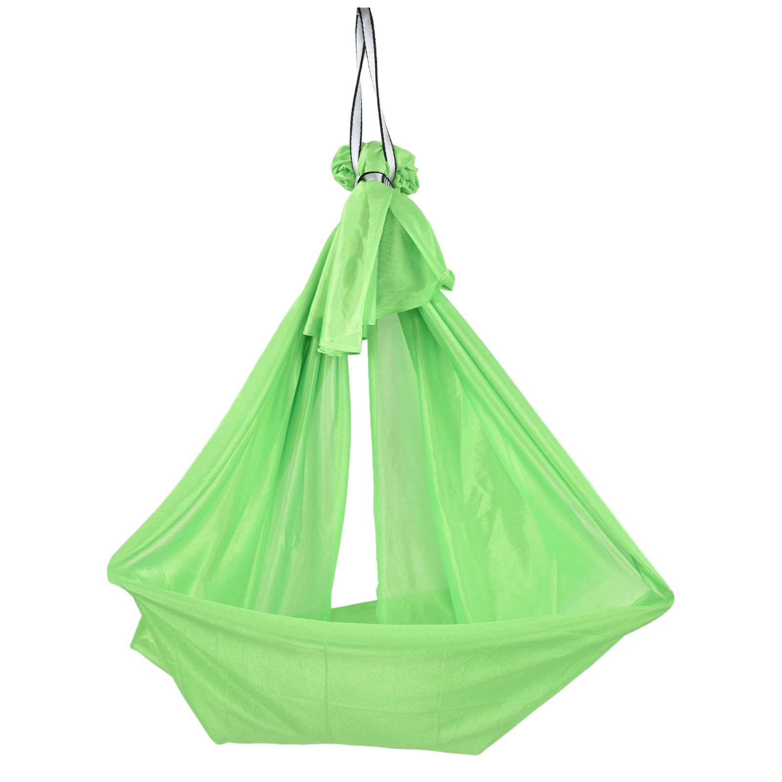 Aerial Yoga Hammock 1 X 2.8m Safe Breathable Relieve Pain Children's Elastic Hammock for Yoga Children UseGreen - Image 4
