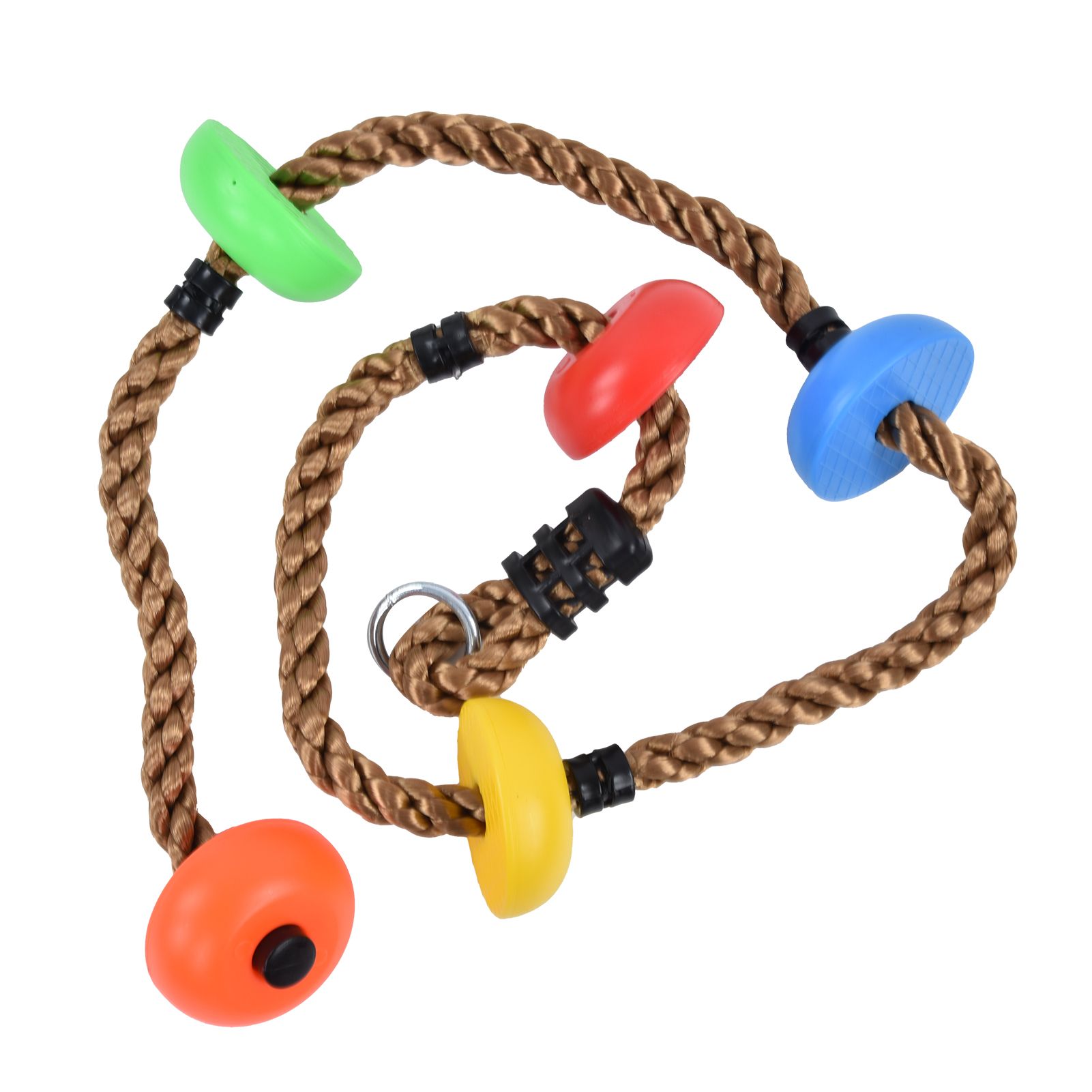 194cm Disc Swing Rope Plastic Multicolor Platforms for Children Balconies Courtyards Outdoor - Image 3