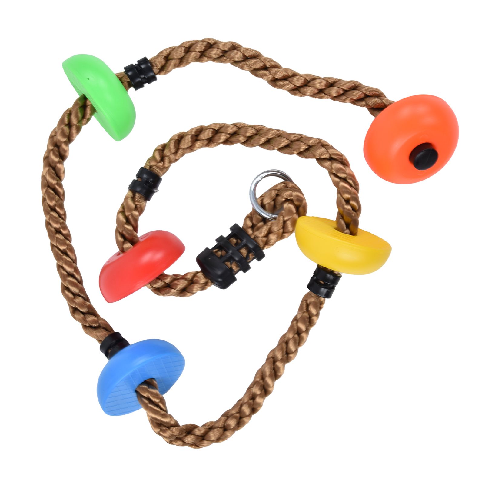 194cm Disc Swing Rope Plastic Multicolor Platforms for Children Balconies Courtyards Outdoor - Image 8