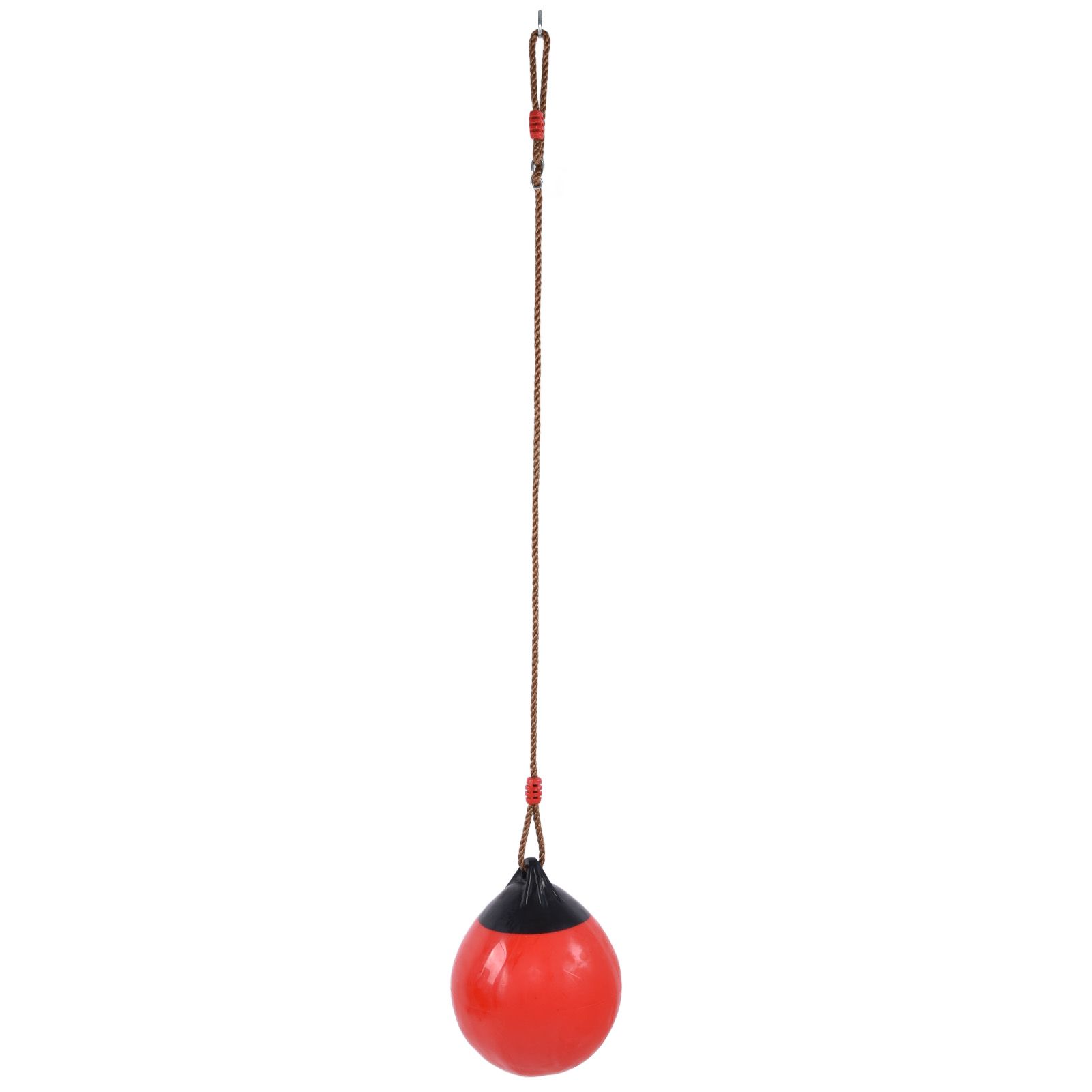 Inflatable Ball Swing Seat 29cm/11.4in Red Small with Hanging Rope Chain for Indoor Outdoor Garden - Image 4