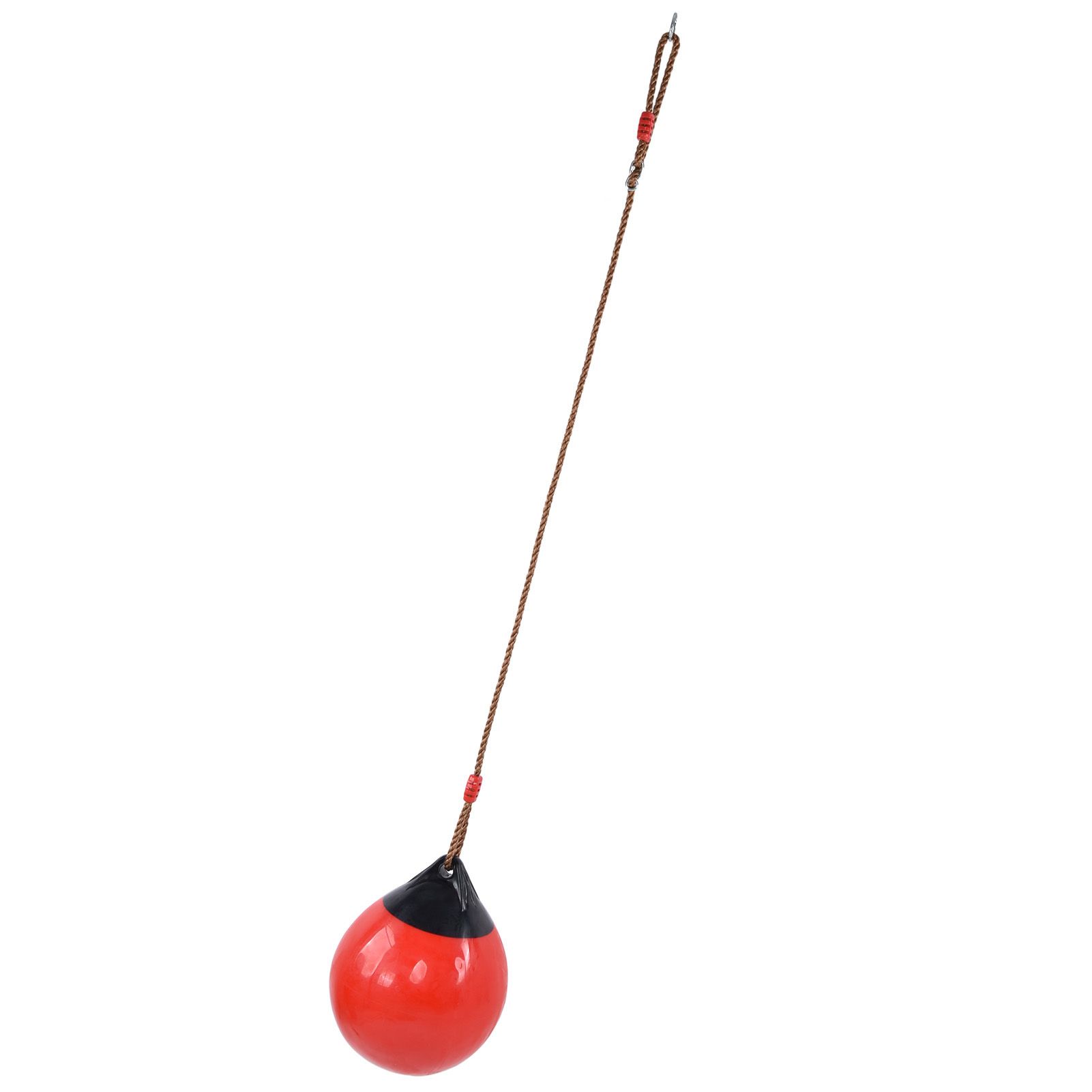 Inflatable Ball Swing Seat 29cm/11.4in Red Small with Hanging Rope Chain for Indoor Outdoor Garden - Image 5