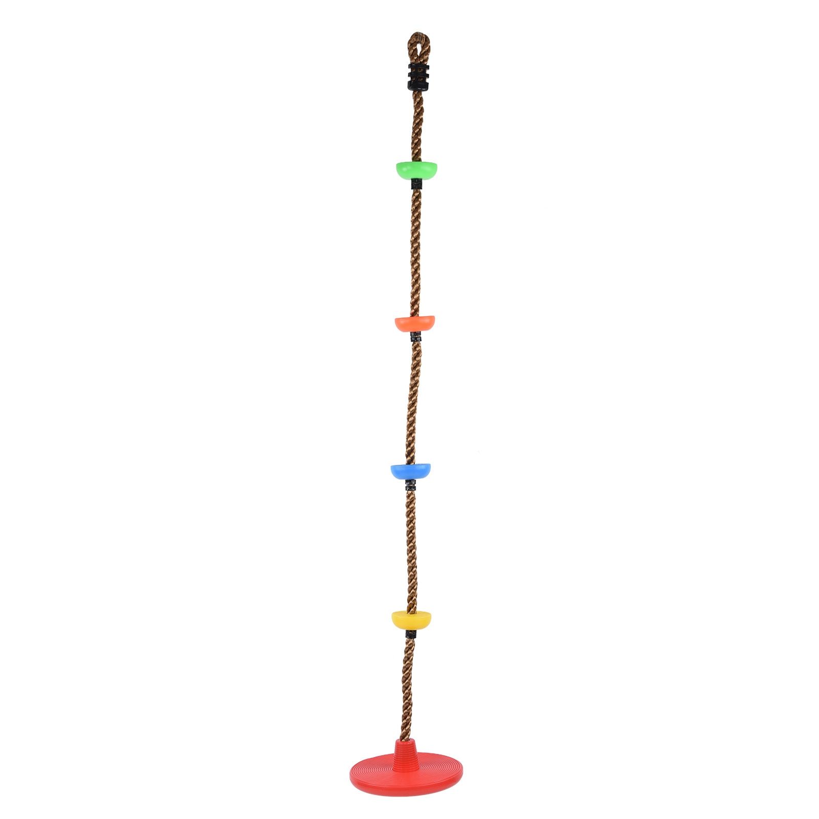 Disc Swing Seat Climbing Rope Colorful High Strength for Kids Children Indoors Outdoors - Image 2
