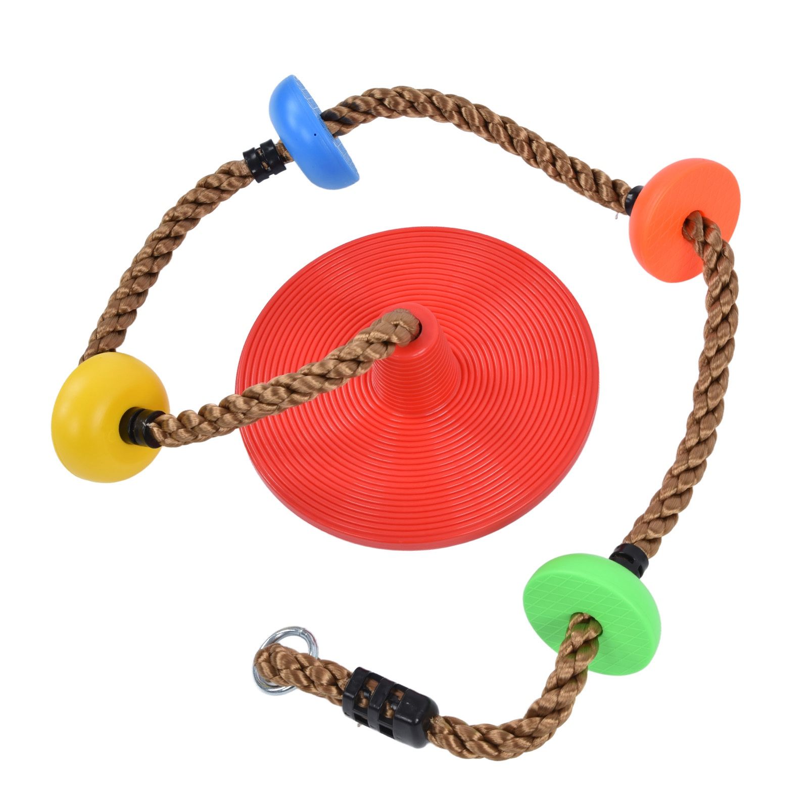 Disc Swing Seat Climbing Rope Colorful High Strength for Kids Children Indoors Outdoors - Image 3