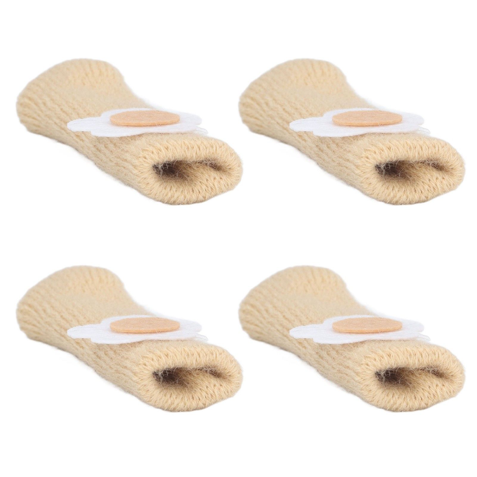 25Pcs Furniture Leg Cover Foot Cover Mat Floor Protector Double Layer Knitted Set Kit - Image 2