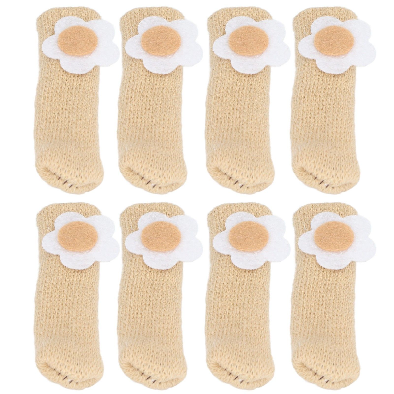 25Pcs Furniture Leg Cover Foot Cover Mat Floor Protector Double Layer Knitted Set Kit - Image 3