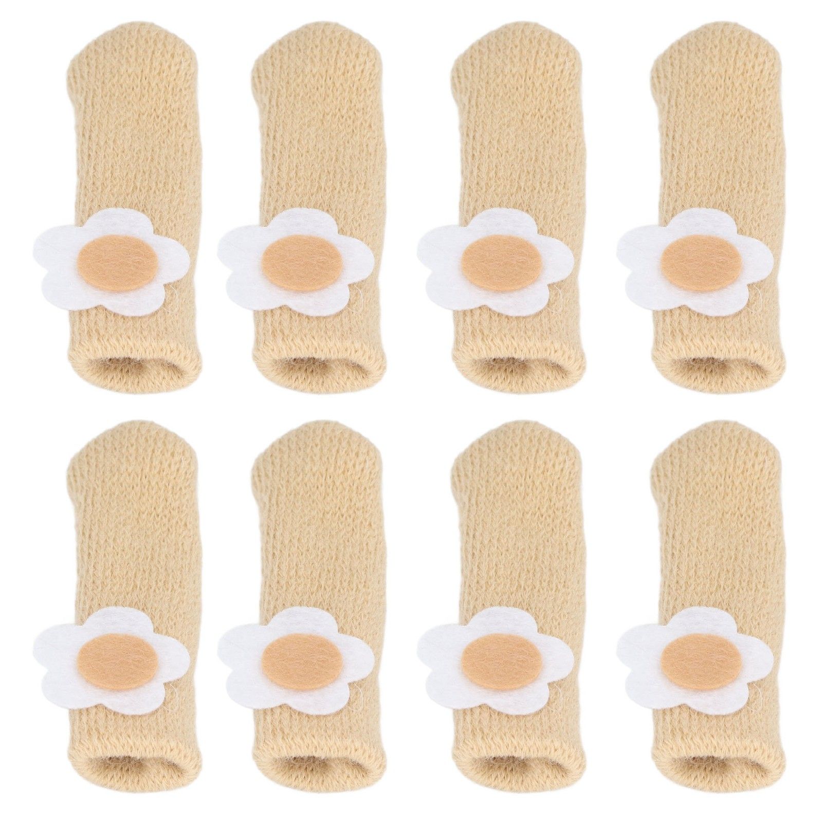 25Pcs Furniture Leg Cover Foot Cover Mat Floor Protector Double Layer Knitted Set Kit - Image 4