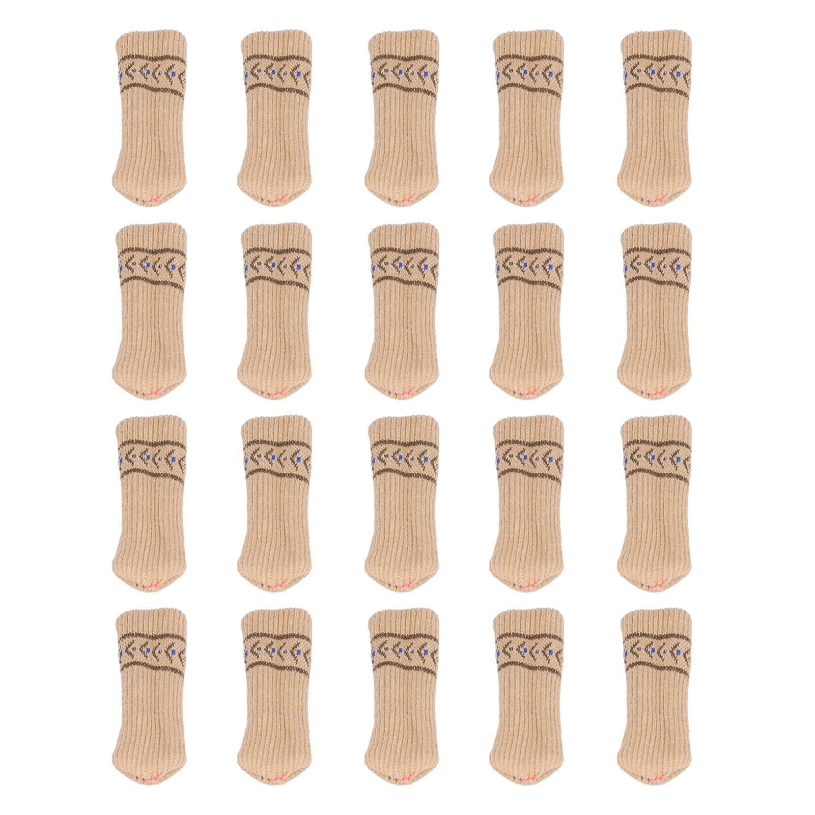 20PCS Chair Leg Covers Acrylic Silicone Double Layer Elastic Furniture Legs Floor Protectors - Image 1