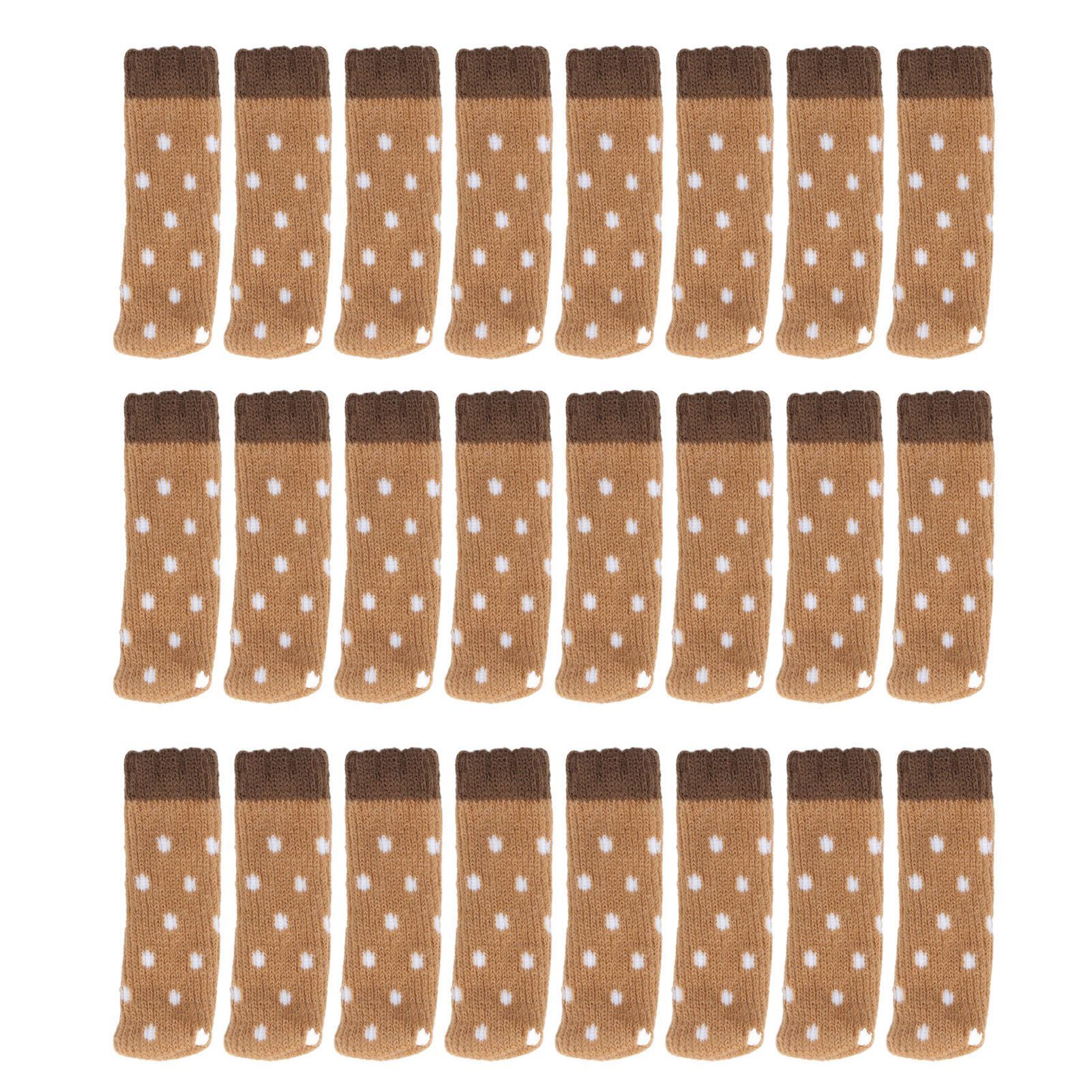 24Pcs Chair Leg Protector 2 Layer Furniture Caps Covers Floor Mute Pads Mats Accessories - Image 1