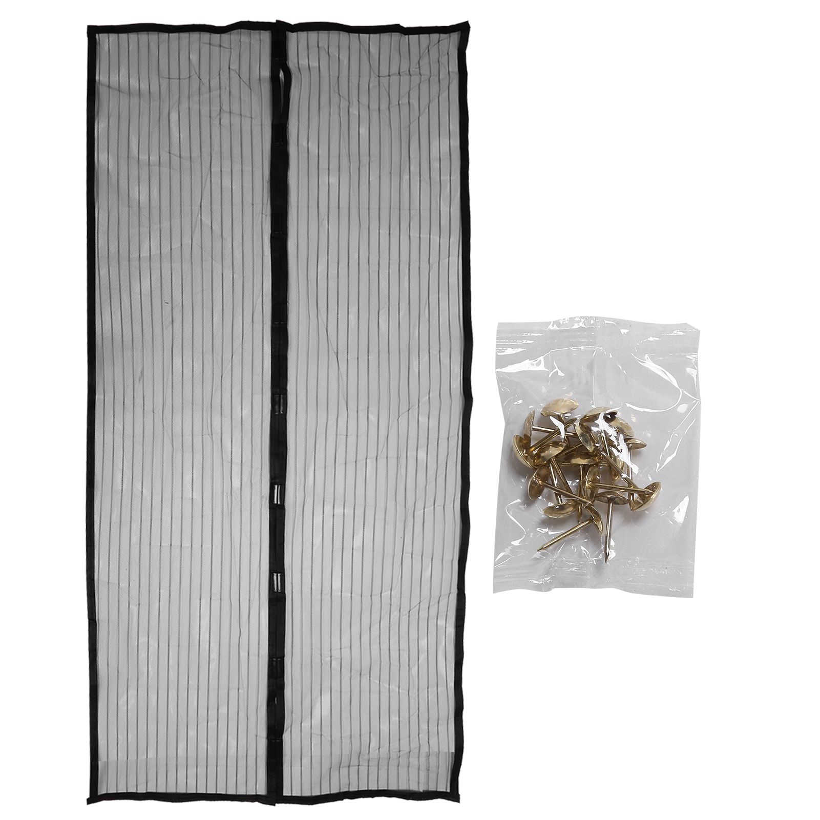 Magnetic Door Curtain Automatic Closing AntiMosquito Door Screen for Bedroom Kitchen(Black ) - Image 1