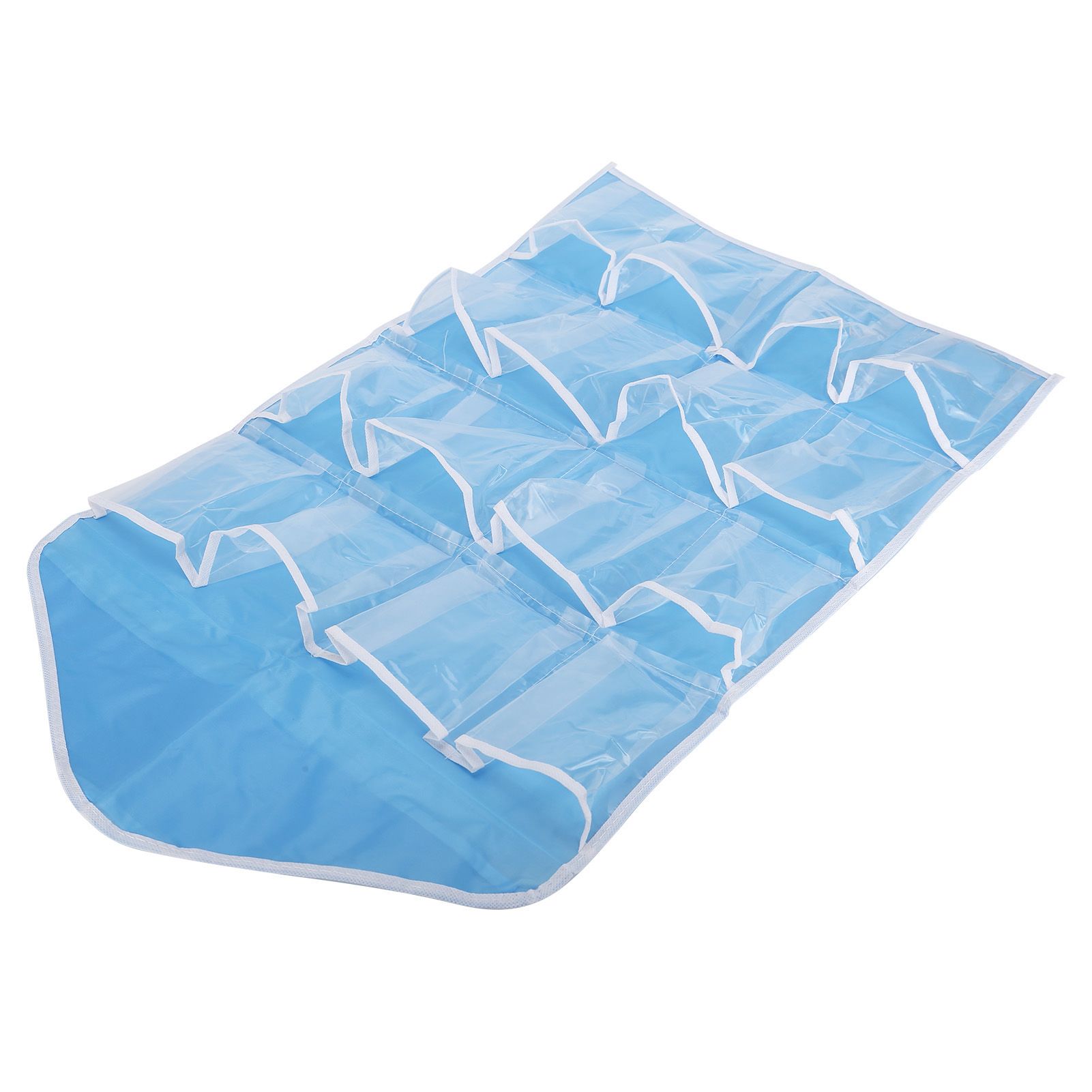 Wall Closet Hanging Organizers Over The Door Storage Bag Polyester Hanging Shelves Pocket for Bedroom Living RoomBlue - Image 5