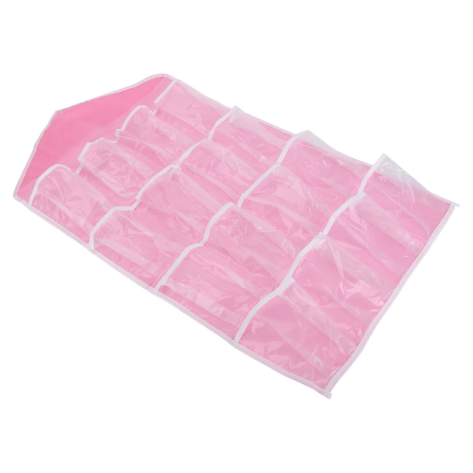 Wall Closet Hanging Organizers Over The Door Storage Bag Polyester Hanging Shelves Pocket for Bedroom Living RoomPink - Image 4