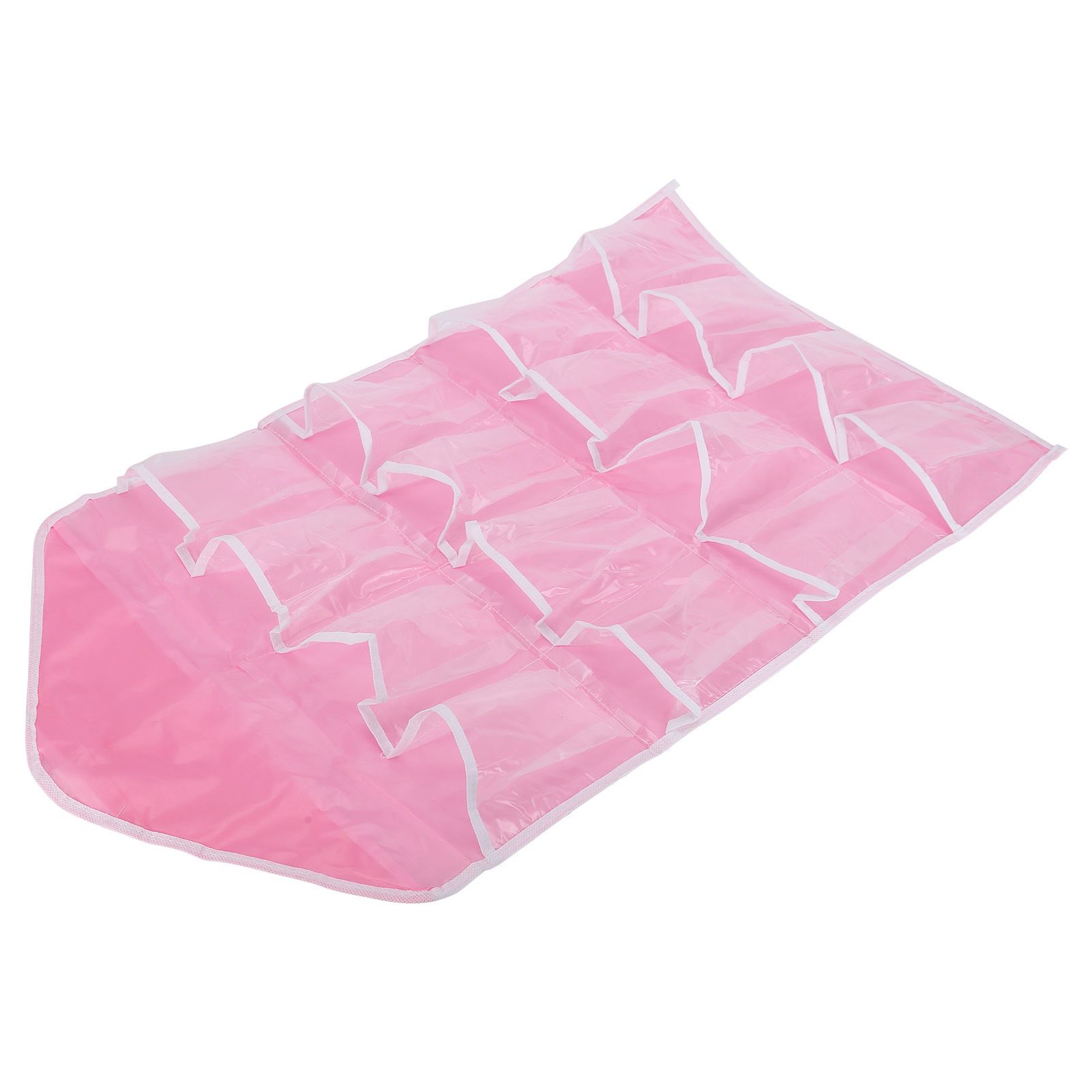 Wall Closet Hanging Organizers Over The Door Storage Bag Polyester Hanging Shelves Pocket for Bedroom Living RoomPink - Image 5
