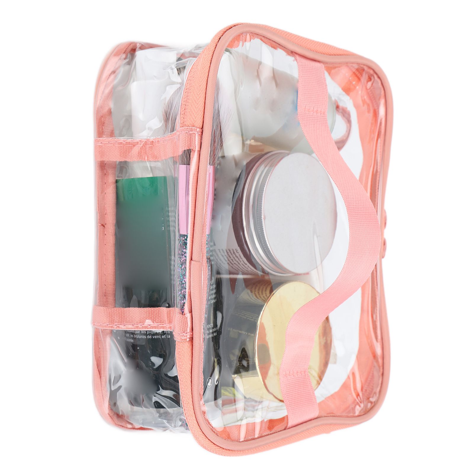 Clear Toiletry Bag Travel Cosmetic Makeup Bag PVC Storage Bag Portable Transparent Pouch for Traveling Vacation Bathroom - Image 7