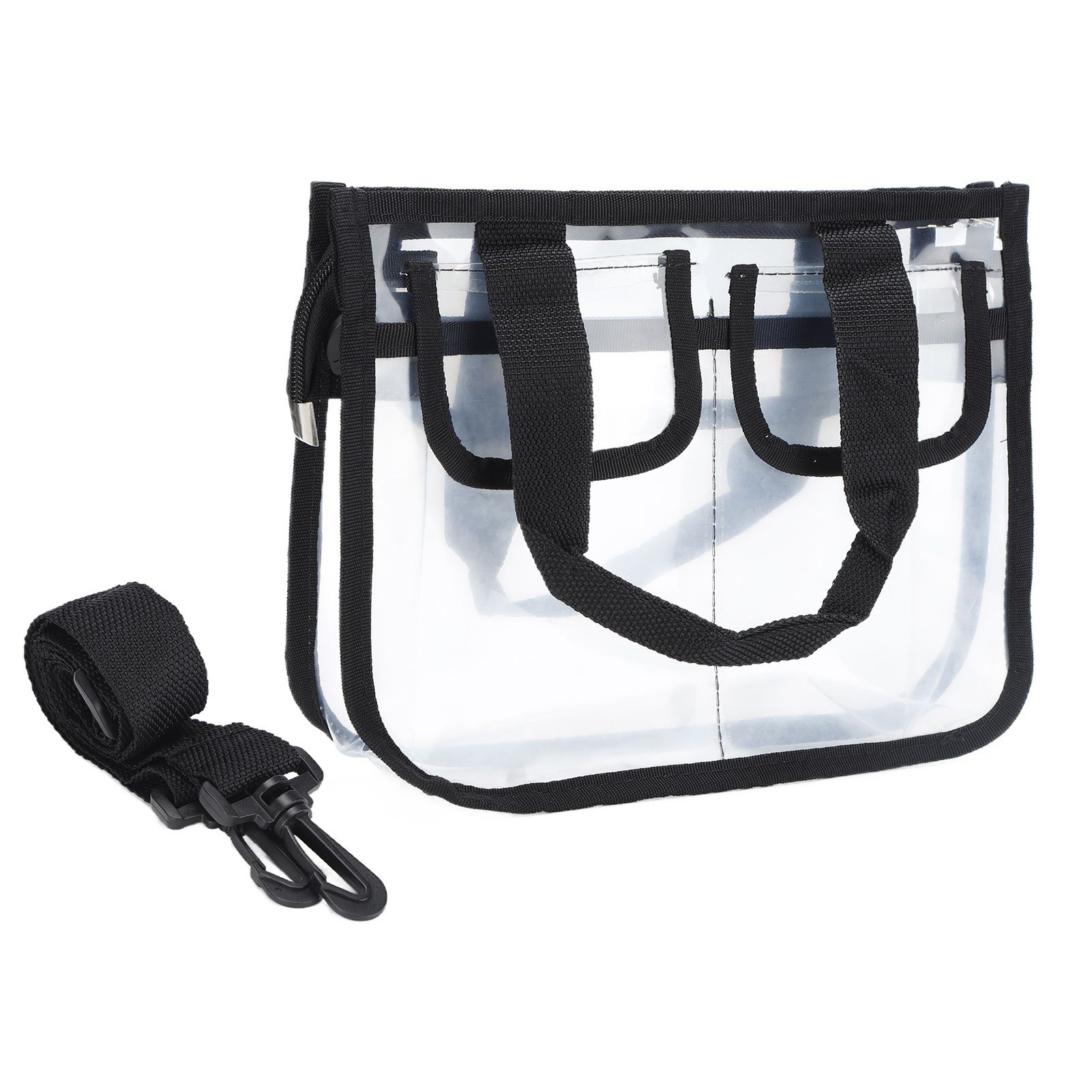 Clear Toiletry Bag EVA Portable Transparent Cosmetic Makeup Bag for Traveling Vacation - Image 1