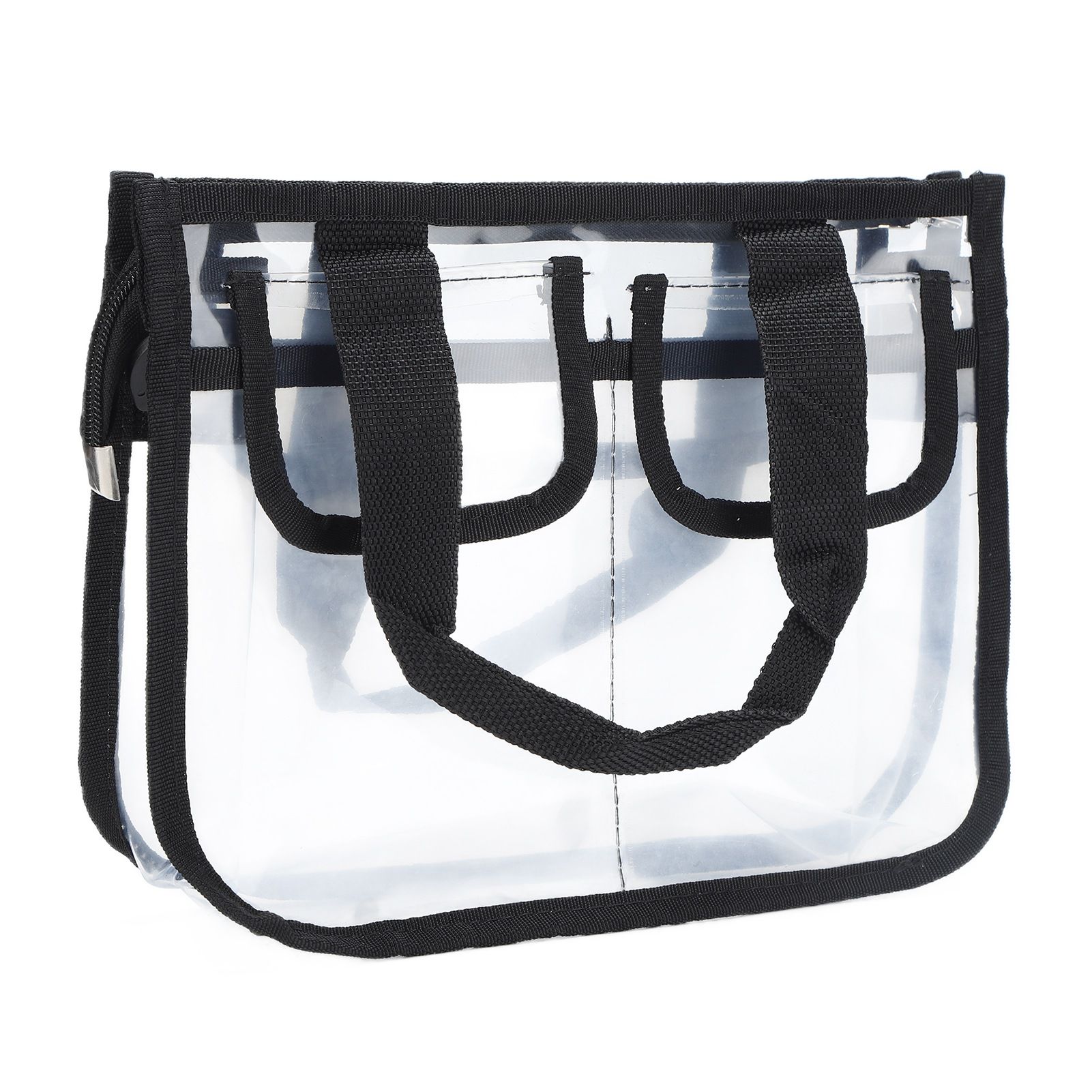 Clear Toiletry Bag EVA Portable Transparent Cosmetic Makeup Bag for Traveling Vacation - Image 2