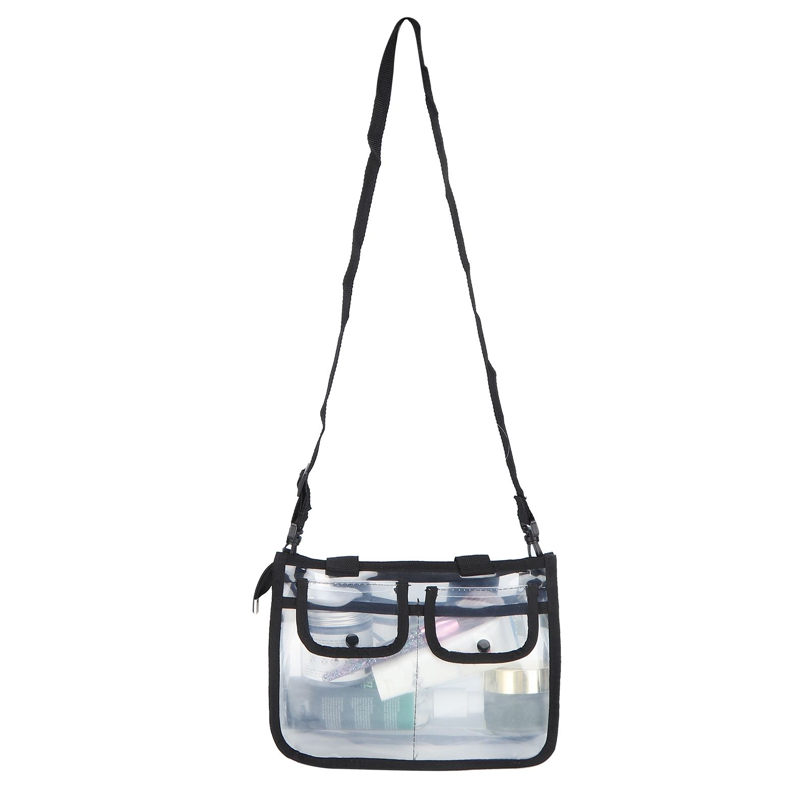 Clear Toiletry Bag EVA Portable Transparent Cosmetic Makeup Bag for Traveling Vacation - Image 7