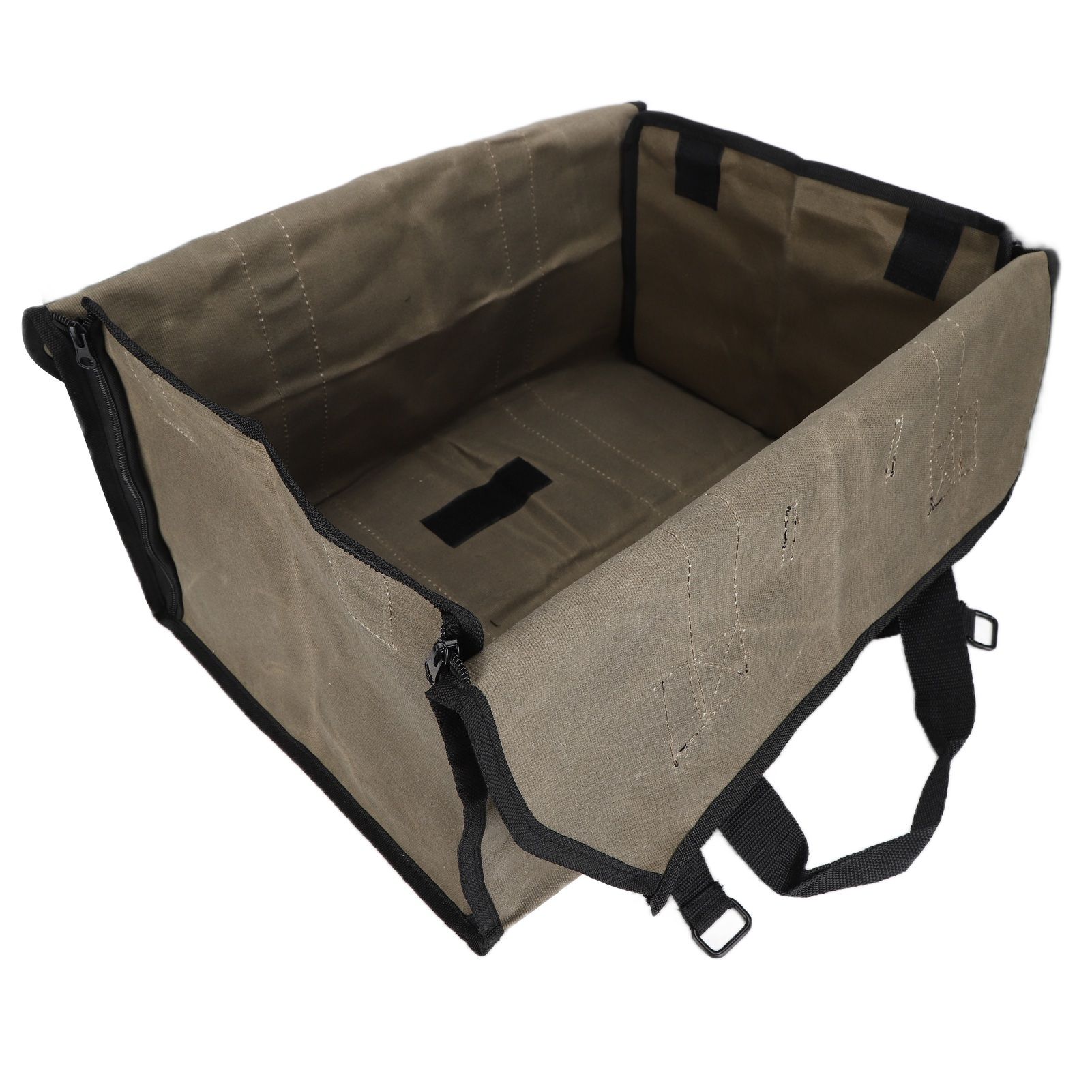 Log Carry Bag Waterproof Dual Use Portable Wet Wax Canvas Firewood Carrier Tote Bag for Logging - Image 3