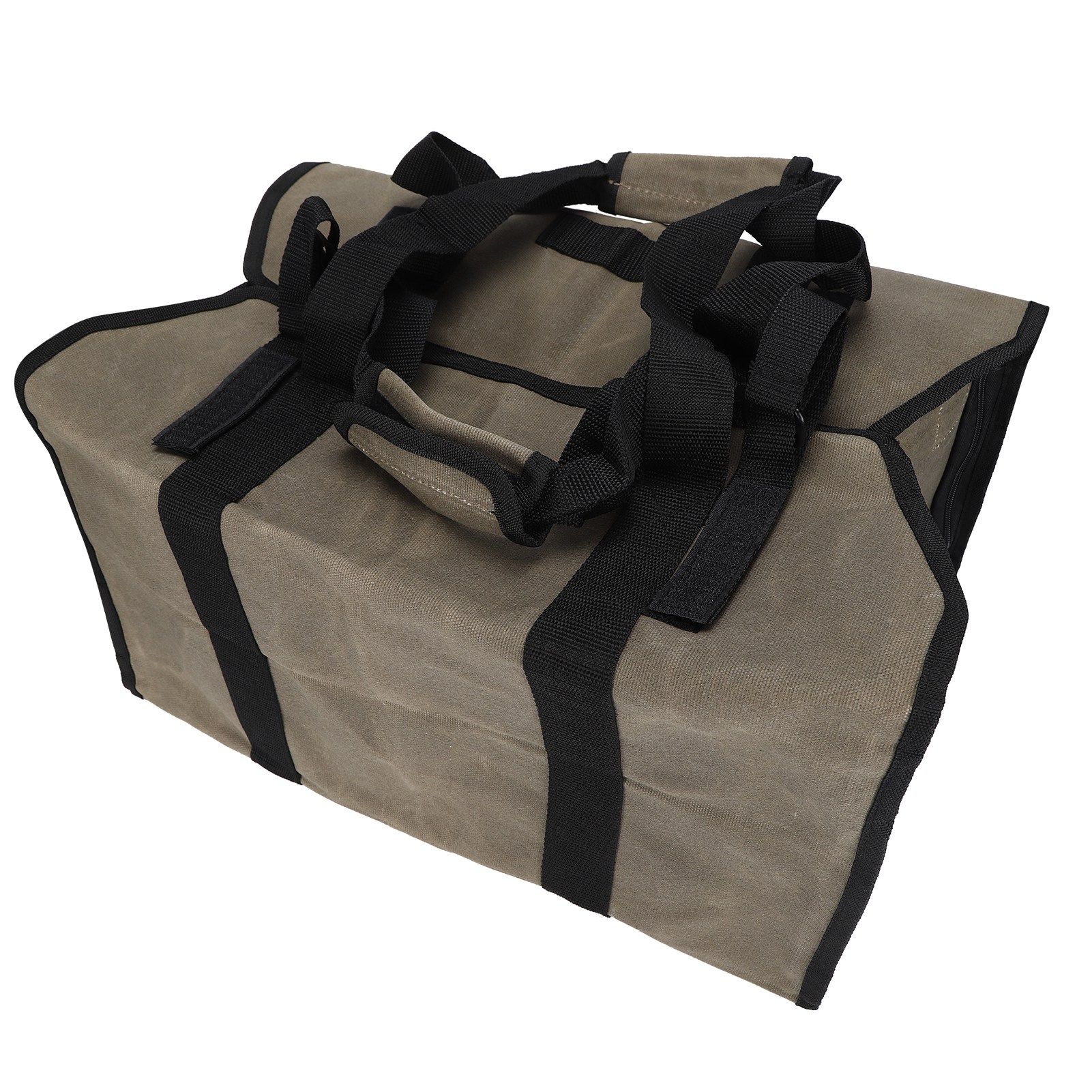 Log Carry Bag Waterproof Dual Use Portable Wet Wax Canvas Firewood Carrier Tote Bag for Logging - Image 5