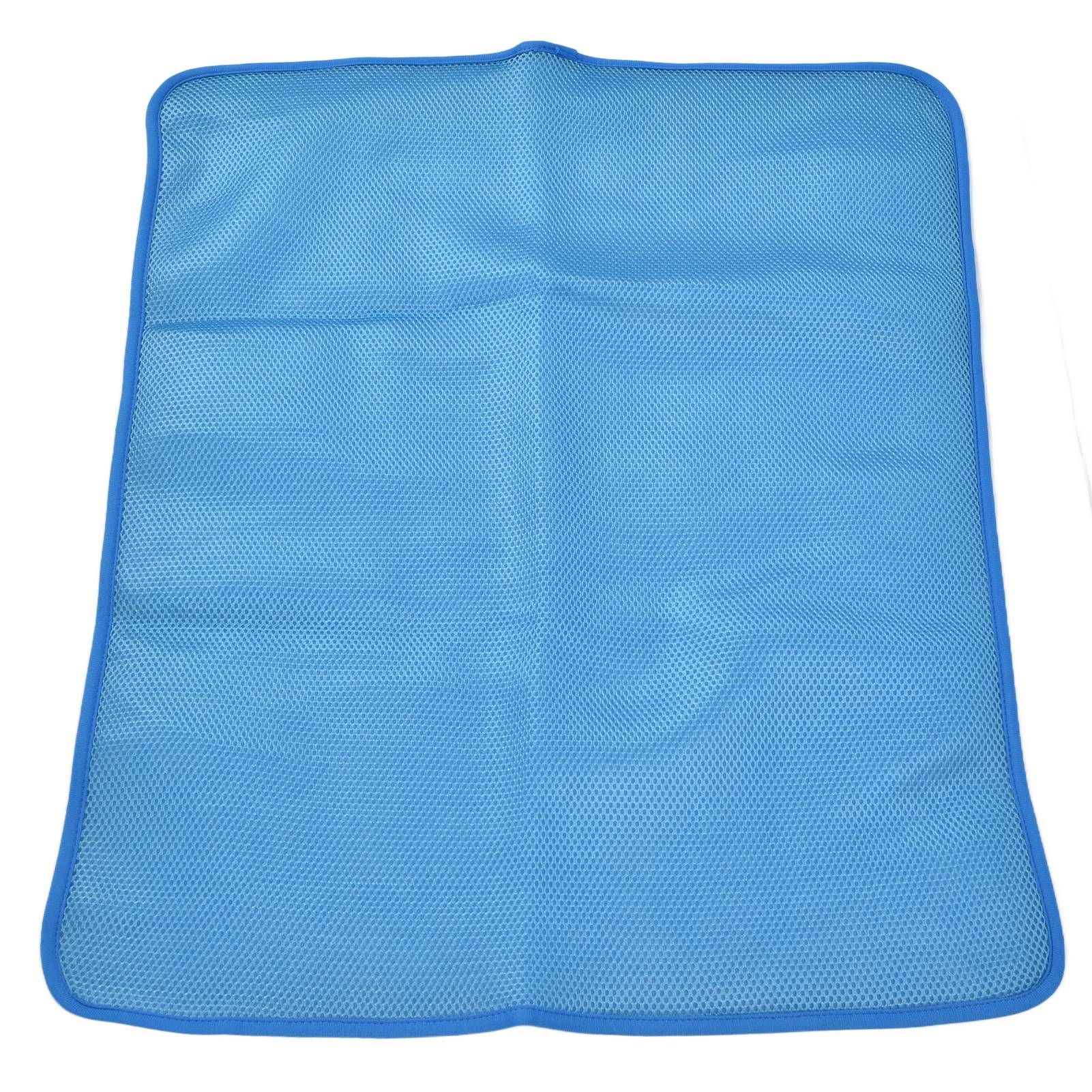 Pet Cooling Mat Breathable Soft Summer Dog Cat Sleeping Pad for Kennel Sofa Bed FloorBlue XL - Image 2