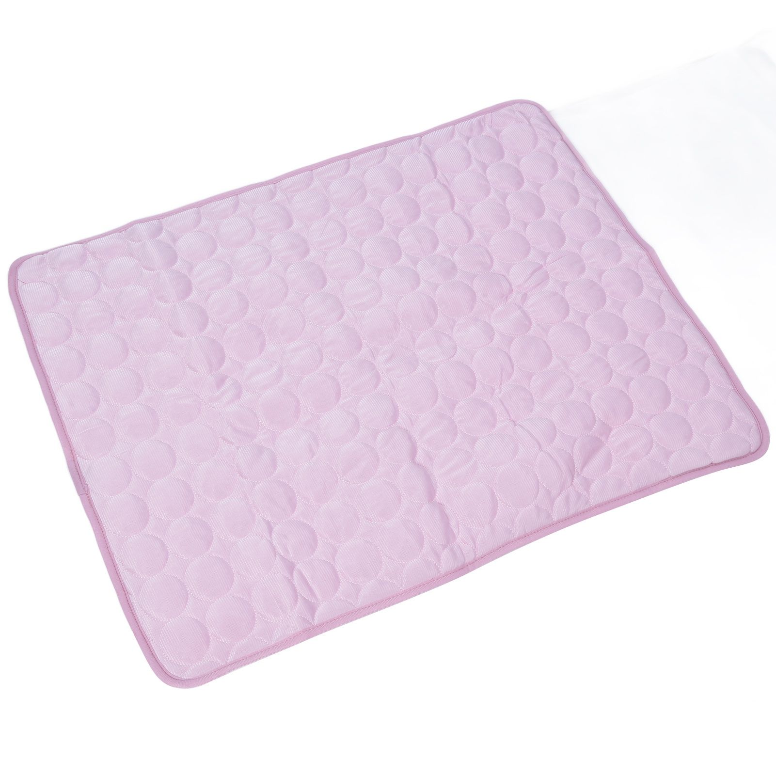 Pet Cooling Mat Breathable Soft Summer Dog Cat Sleeping Pad for Kennel Sofa Bed FloorPink L - Image 3