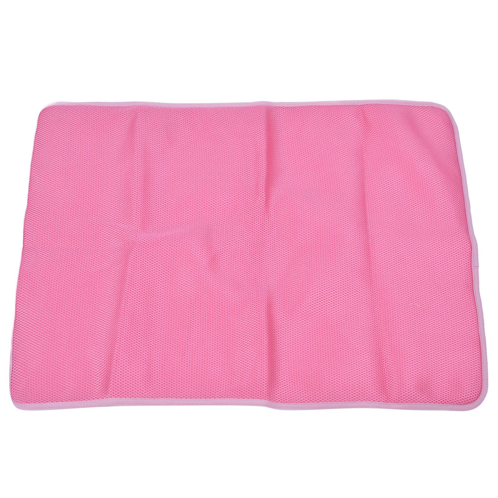 Pet Cooling Mat Breathable Soft Summer Dog Cat Sleeping Pad for Kennel Sofa Bed FloorPink L - Image 4