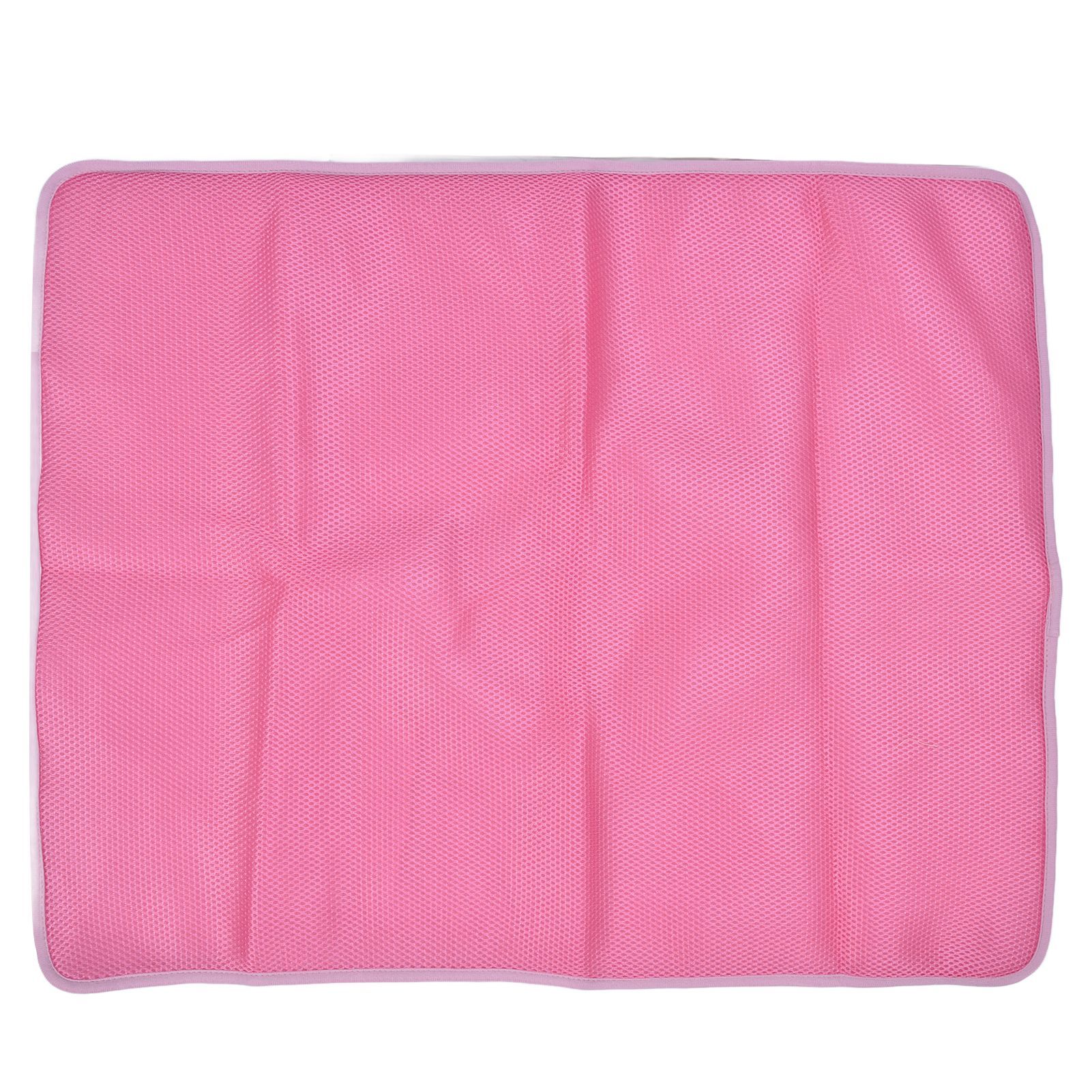Pet Cooling Mat Breathable Soft Summer Dog Cat Sleeping Pad for Kennel Sofa Bed FloorPink XL - Image 2