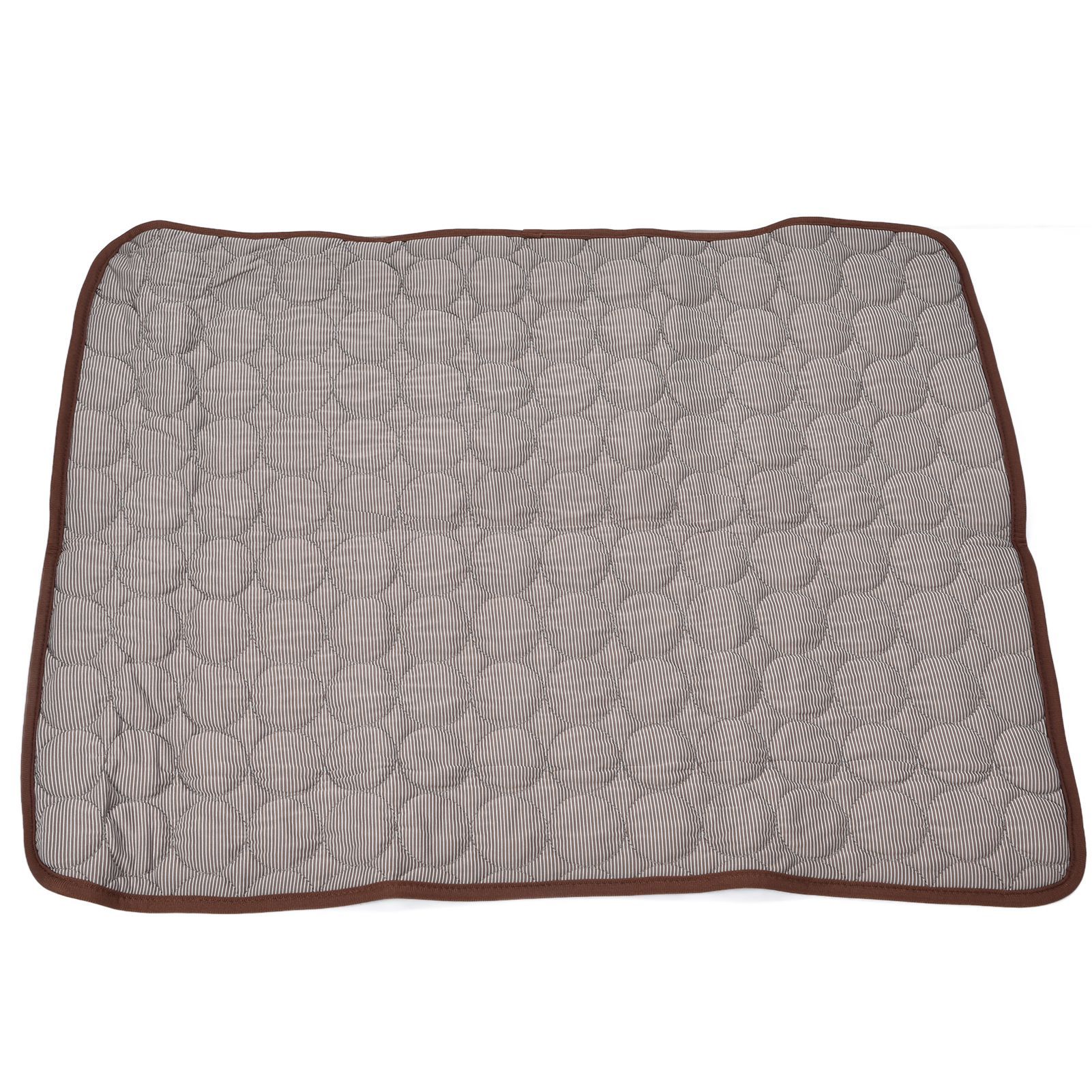 Pet Cooling Mat Breathable Soft Summer Dog Cat Sleeping Pad for Kennel Sofa Bed FloorBrown S - Image 1