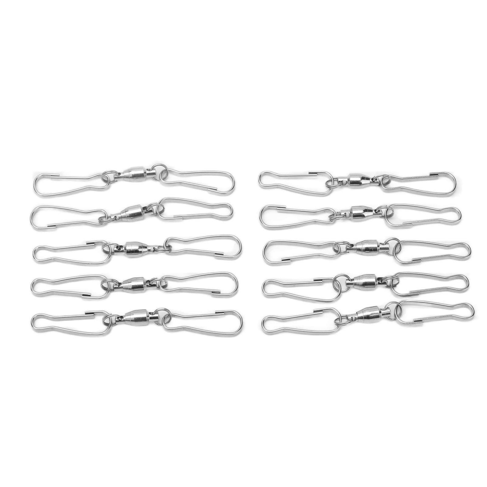 10pcs Hanging Hook Stainless Steel 360° Rotating Hook for Bird Feeder Wind Chimes7cm - Image 2