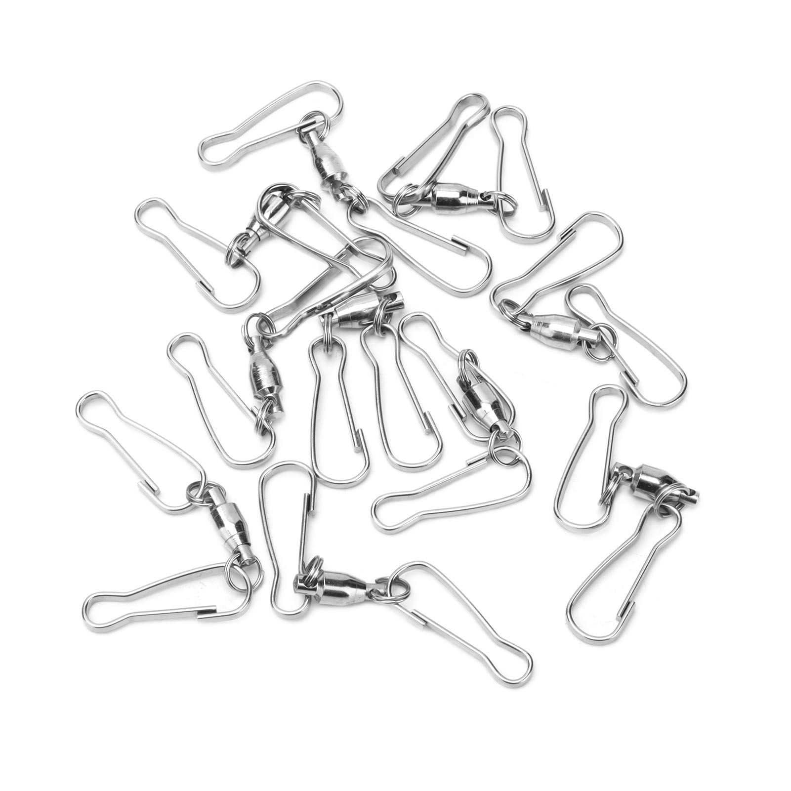 10pcs Hanging Hook Stainless Steel 360° Rotating Hook for Bird Feeder Wind Chimes7cm - Image 4