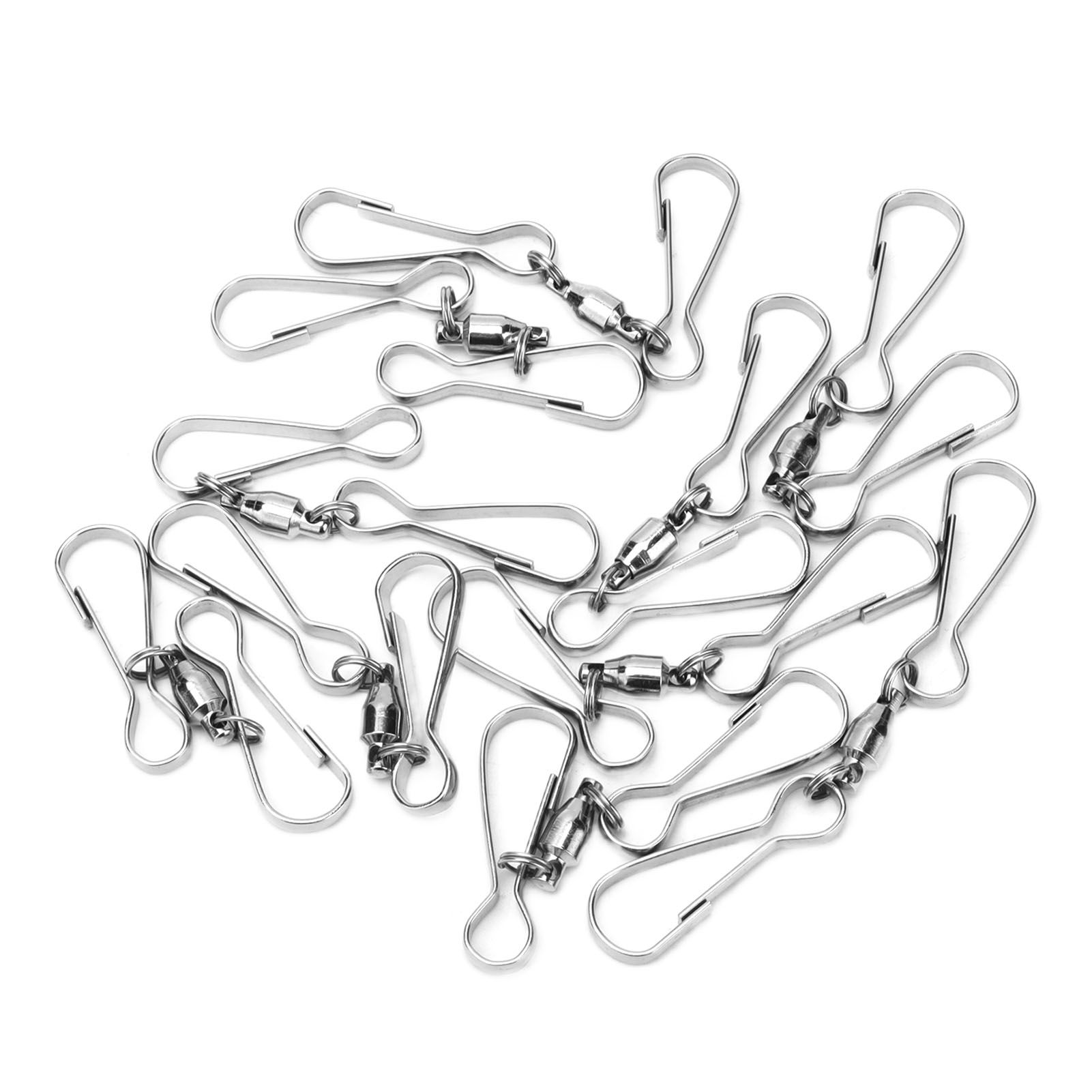 10pcs Hanging Hook Stainless Steel 360° Rotating Hook for Bird Feeder Wind Chimes8.2cm - Image 5
