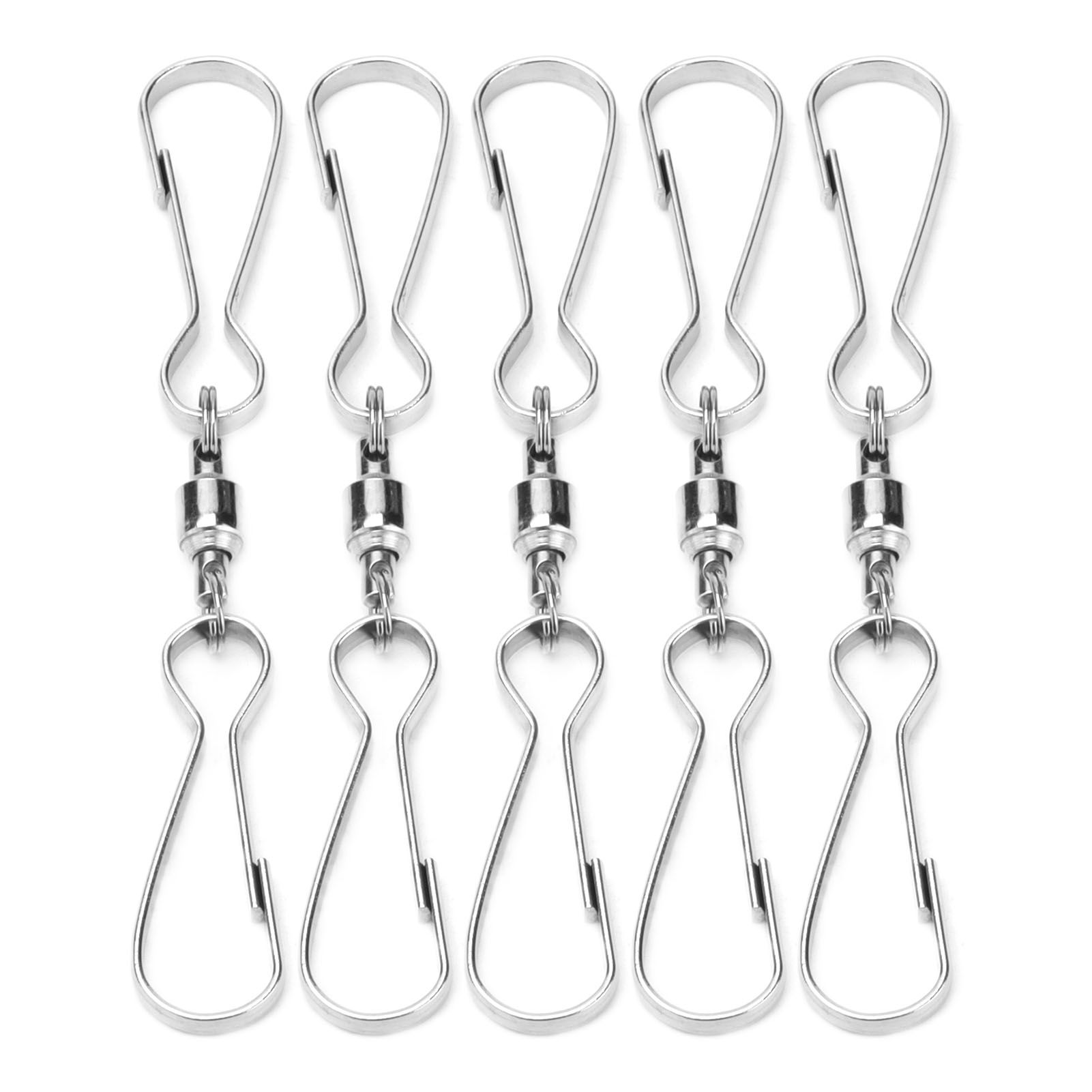 10pcs Hanging Hook Stainless Steel 360° Rotating Hook for Bird Feeder Wind Chimes8.2cm - Image 6