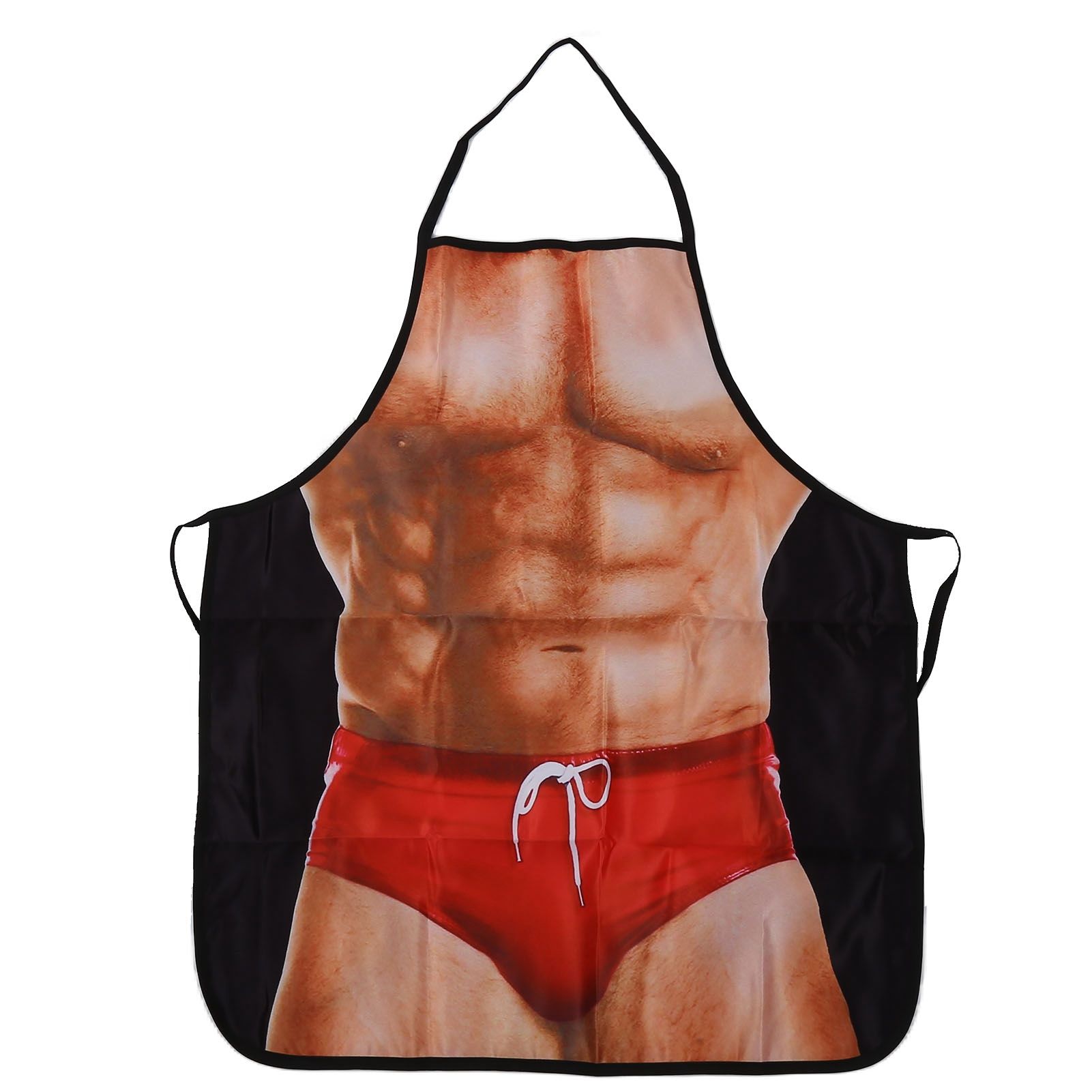 Muscle Pattern Funny Novelty Apron Kitchen Apron for Men Women Chef Waitress BBQ Baking - Image 1