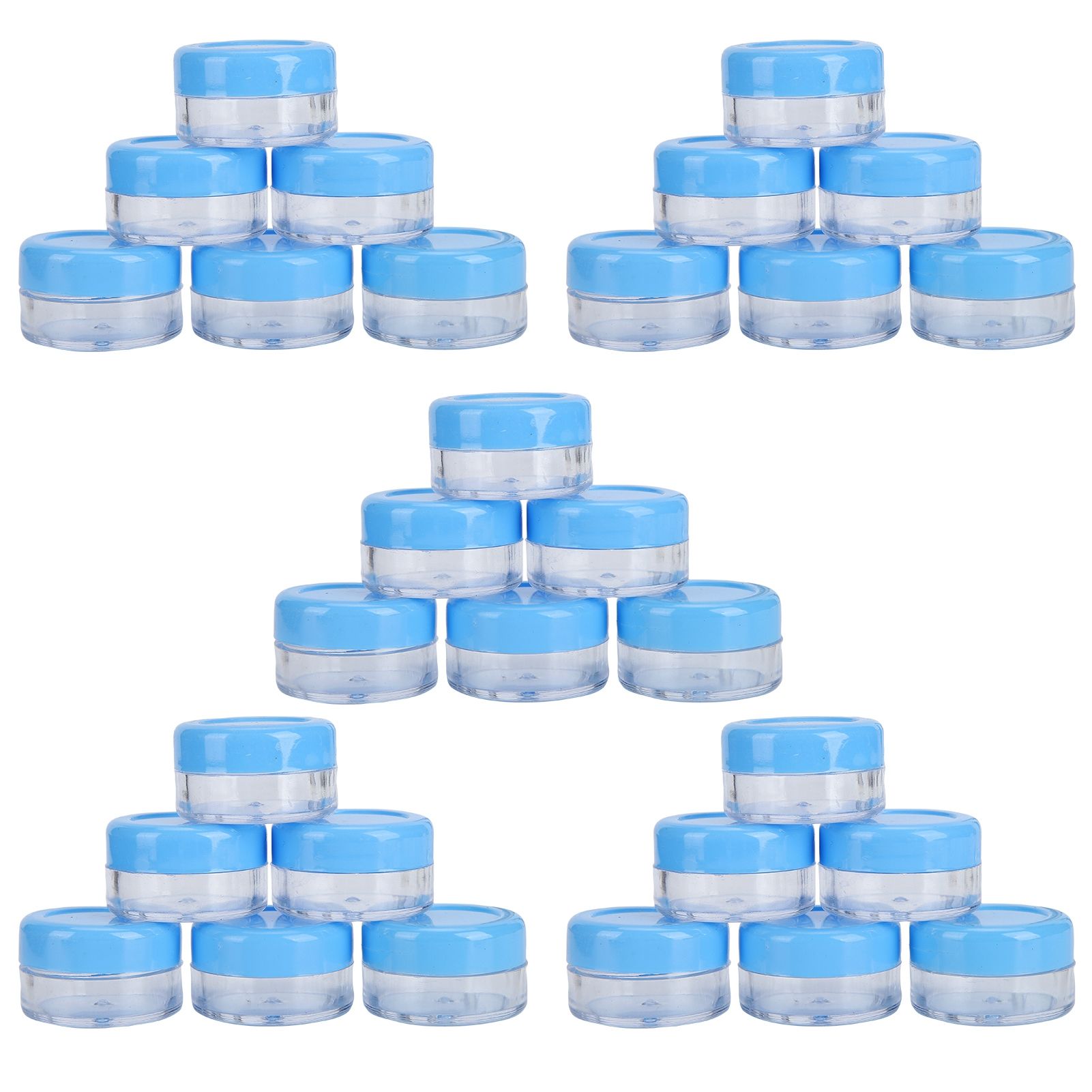 Empty Cream Container 25pcs Plastic Compact Round Small Cosmetic Jar for Travel - Image 8
