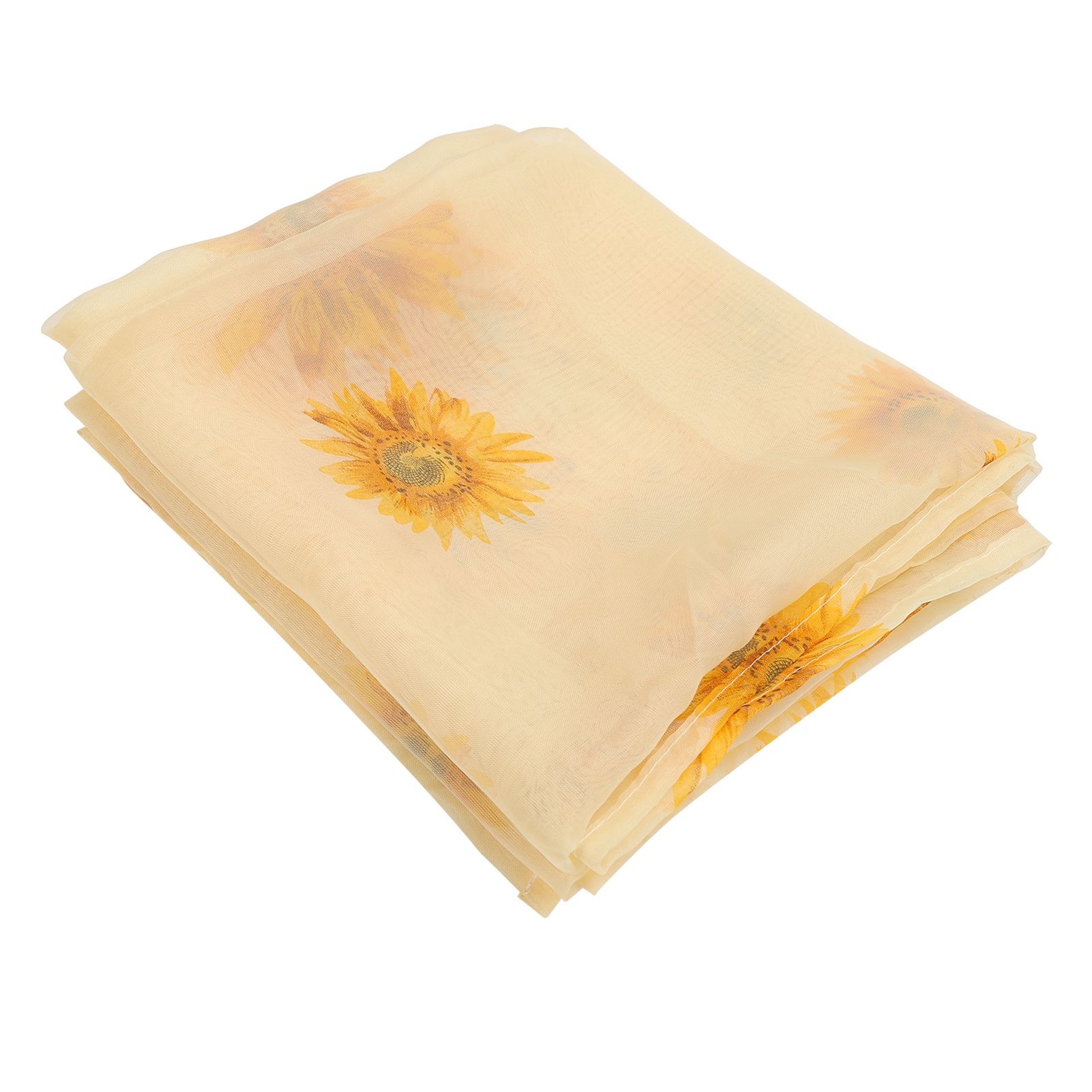 Sheer Curtain Sunflower Pattern Transparent Balcony Window Curtains Decor for Bedroom Living Room - Image 3