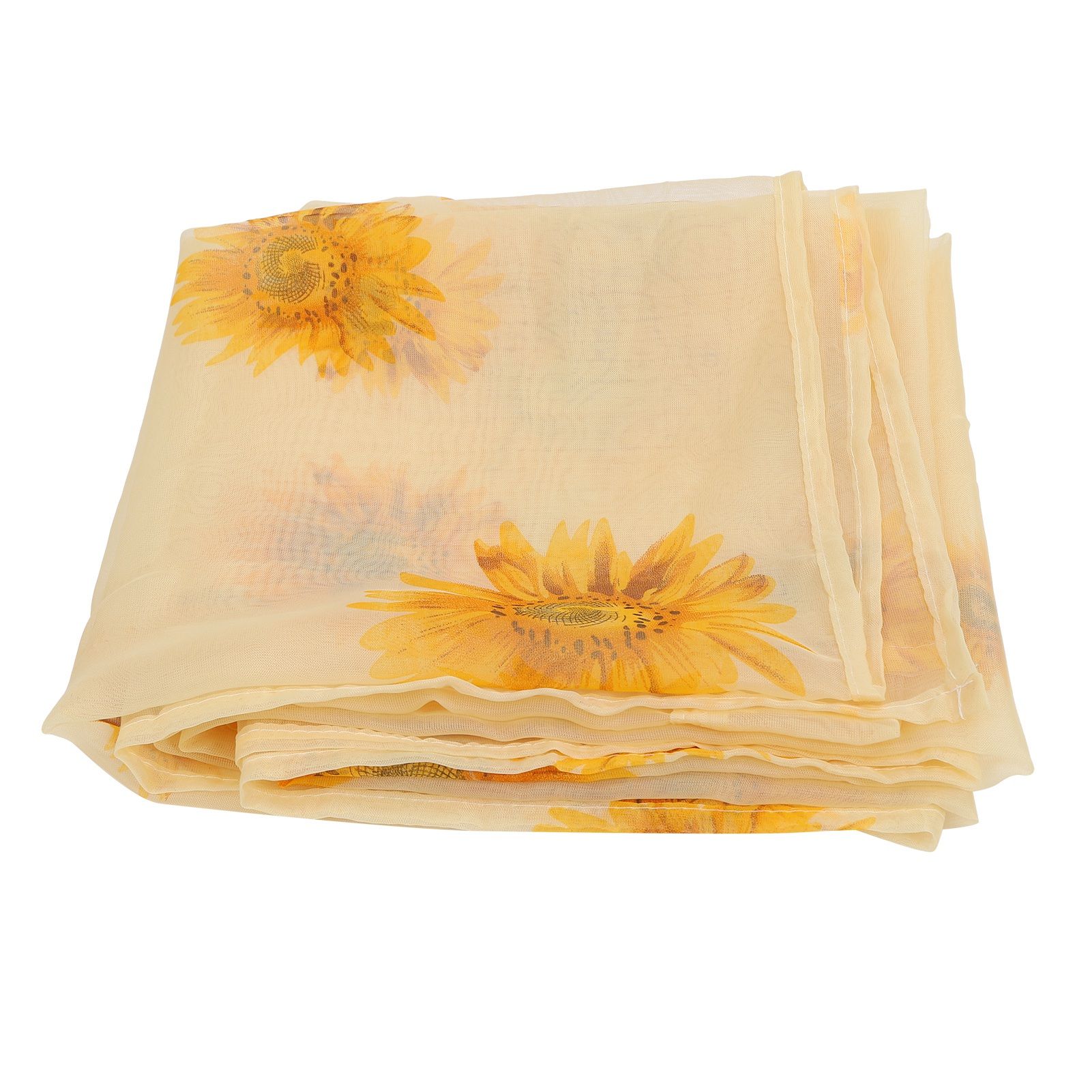 Sheer Curtain Sunflower Pattern Transparent Balcony Window Curtains Decor for Bedroom Living Room - Image 4