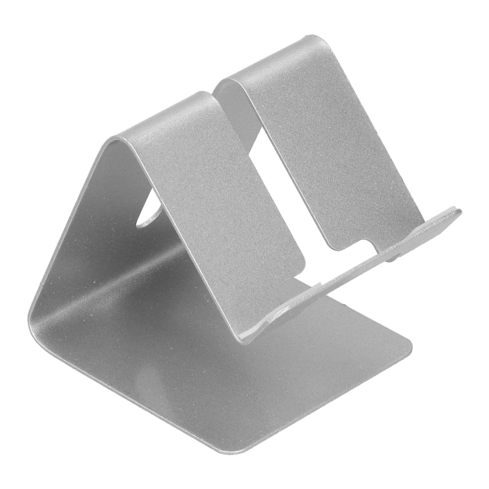 Cell Phone Holder Aluminum Alloy Lightweight and Portable Desk Phone Stand for Mobile Phones and TabletsSilver - Image 3