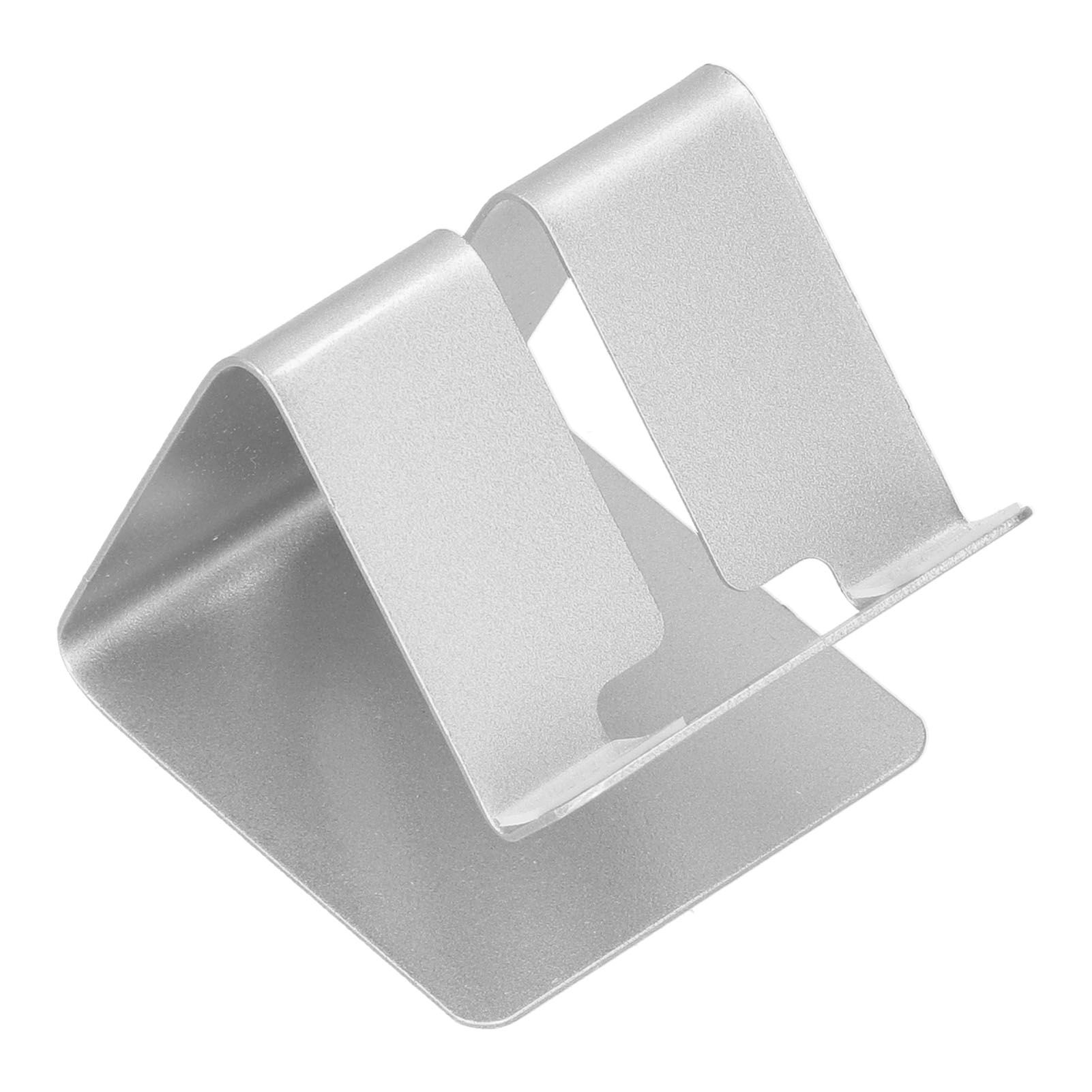 Cell Phone Holder Aluminum Alloy Lightweight and Portable Desk Phone Stand for Mobile Phones and TabletsSilver - Image 8