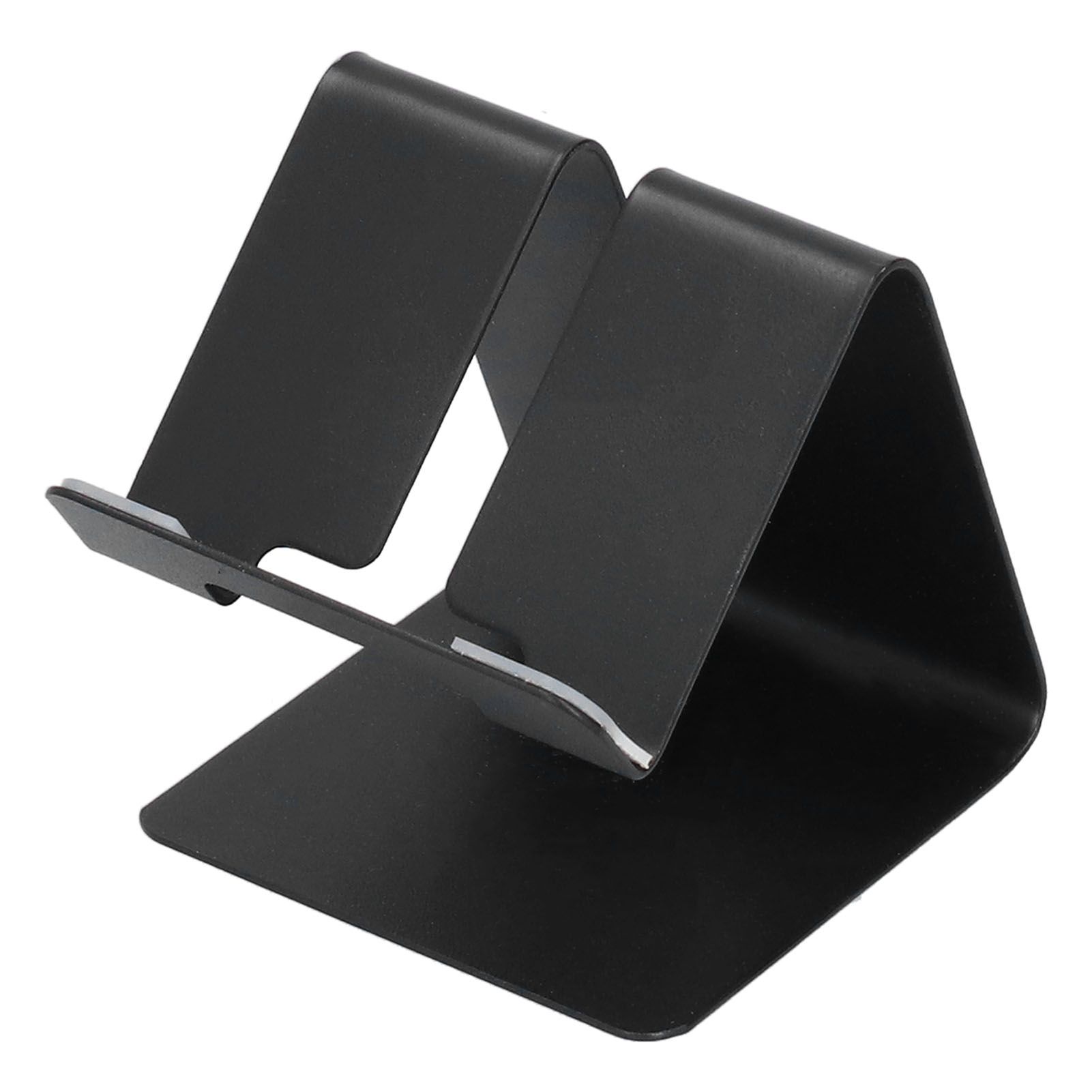Cell Phone Holder Aluminum Alloy Lightweight and Portable Desk Phone Stand for Mobile Phones and TabletsBlack - Image 1