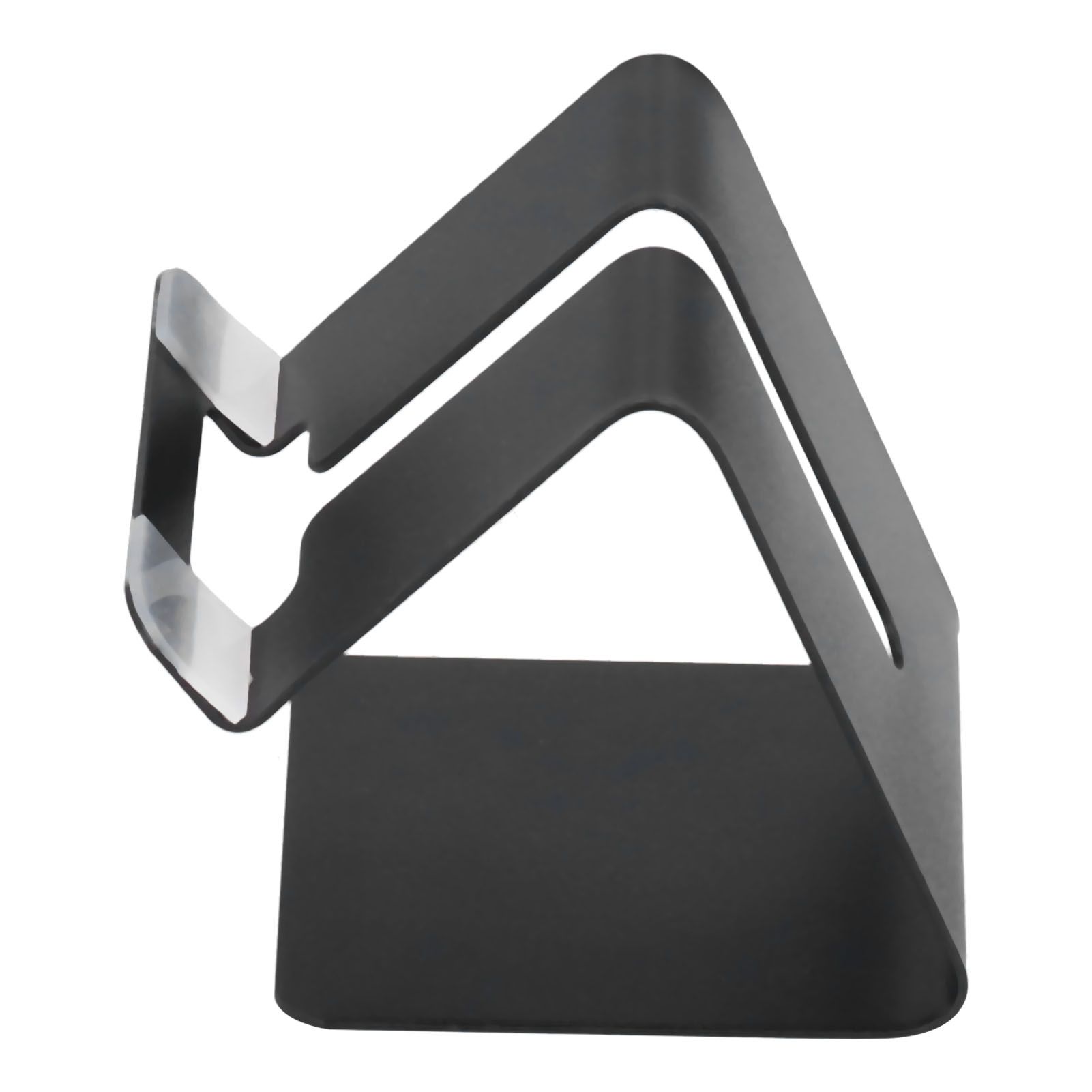 Cell Phone Holder Aluminum Alloy Lightweight and Portable Desk Phone Stand for Mobile Phones and TabletsBlack - Image 2